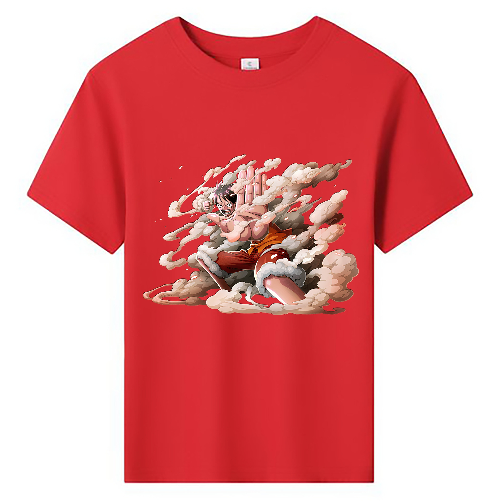 （画像用） ワンピース モンキー・D・ルフィ ONE PIECE Monkey D. Luffy 綿100％キッズTシャツ（フロントプリント）