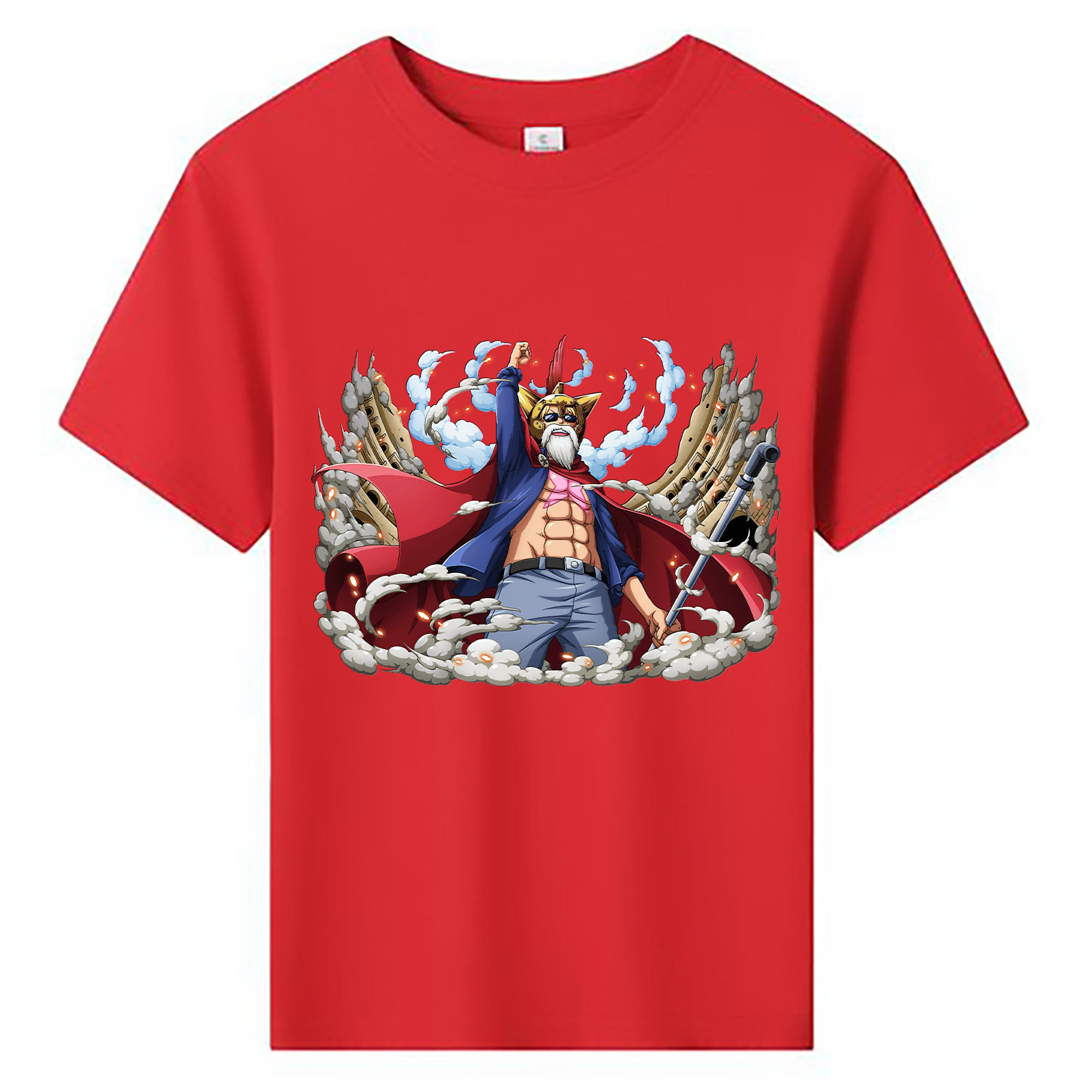 ワンピース モンキー・D・ルフィ ONE PIECE Monkey D. Luffy 綿100％キッズTシャツ（フロントプリント）