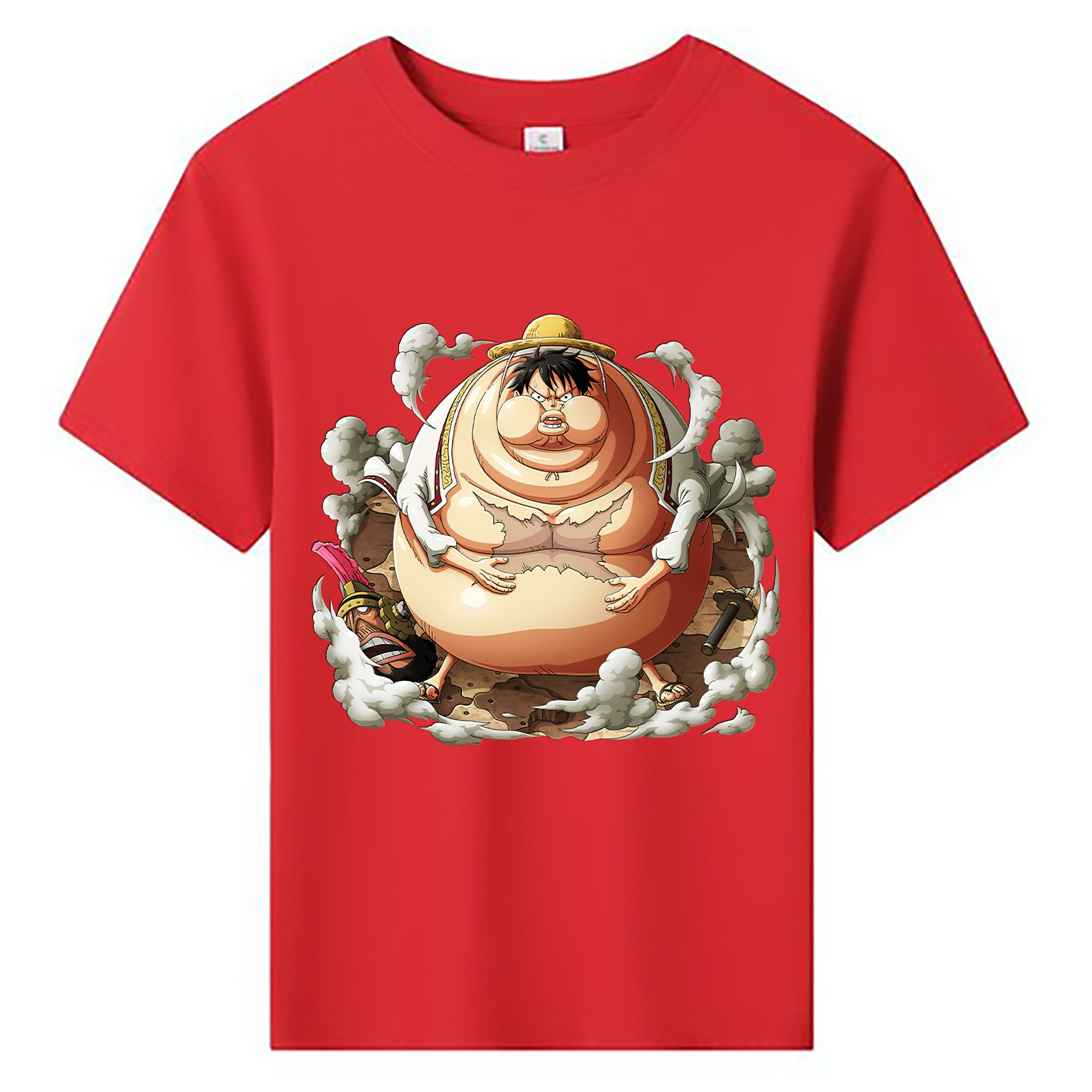 ワンピース モンキー・D・ルフィ ONE PIECE Monkey D. Luffy 綿100％キッズTシャツ（フロントプリント）