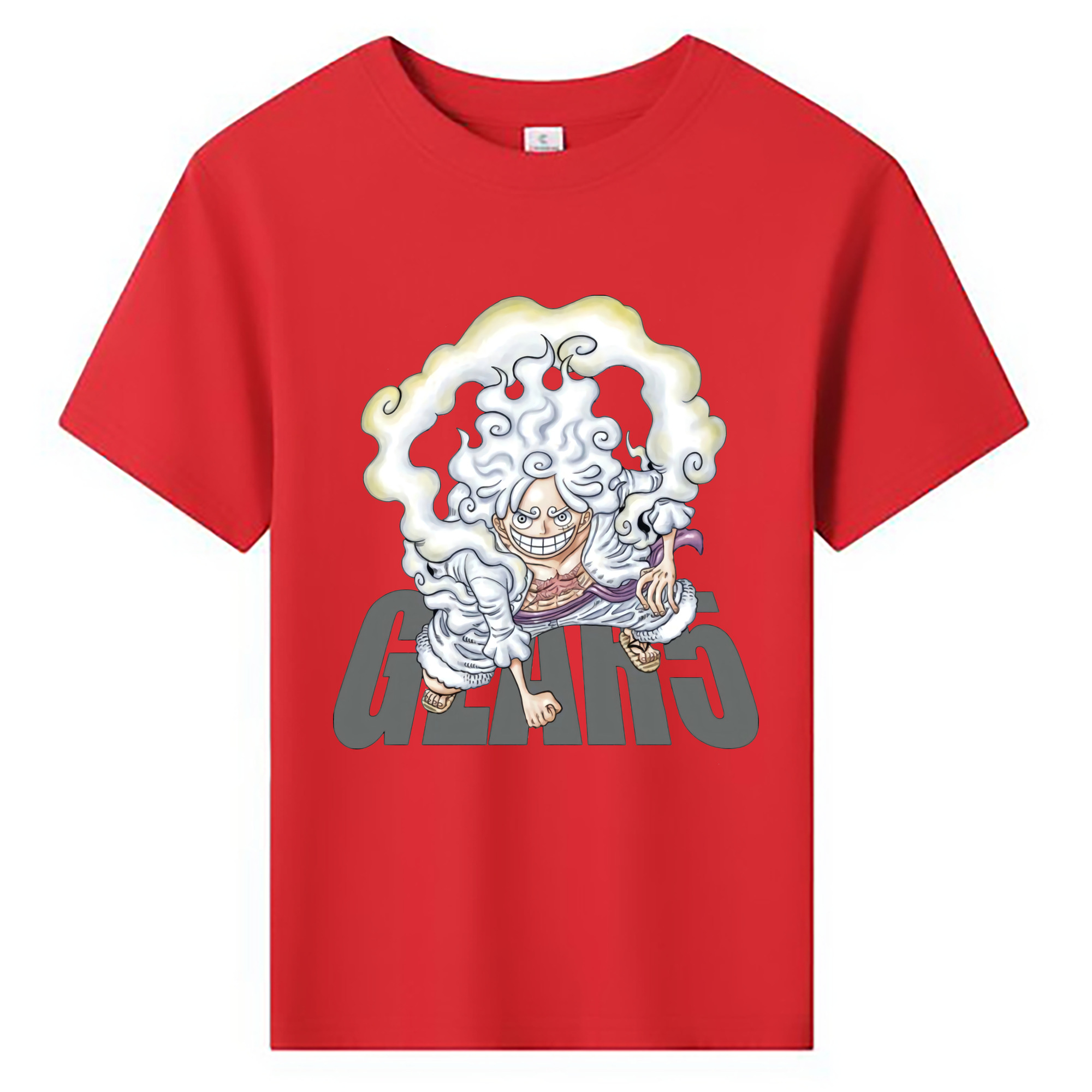 ワンピース モンキー・D・ルフィ ONE PIECE Monkey D. Luffy 綿100％キッズTシャツ（フロントプリント）