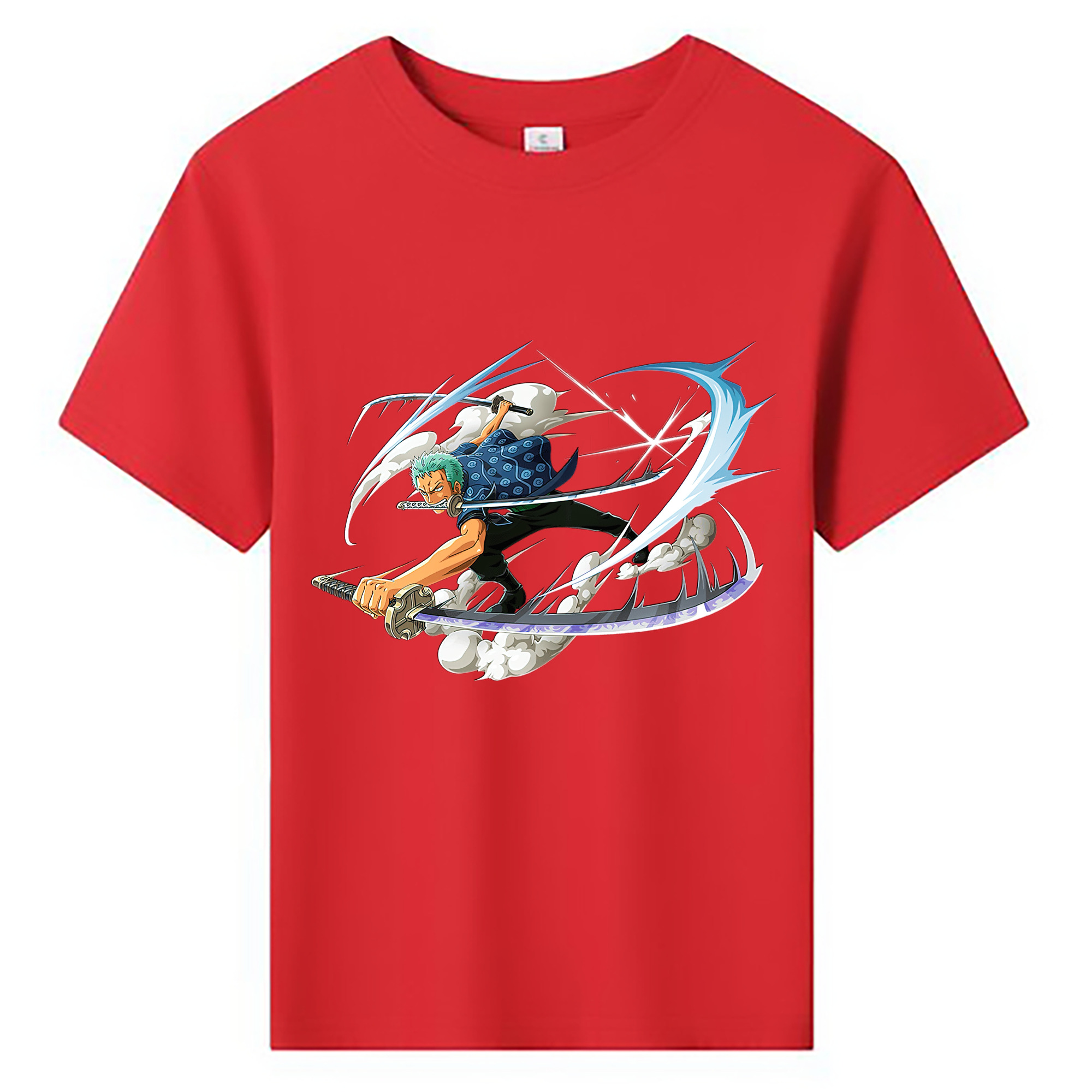 ワンピース ロロノア・ゾロ ONE PIECE Roronoa Zoro 綿100％キッズTシャツ（フロントプリント）