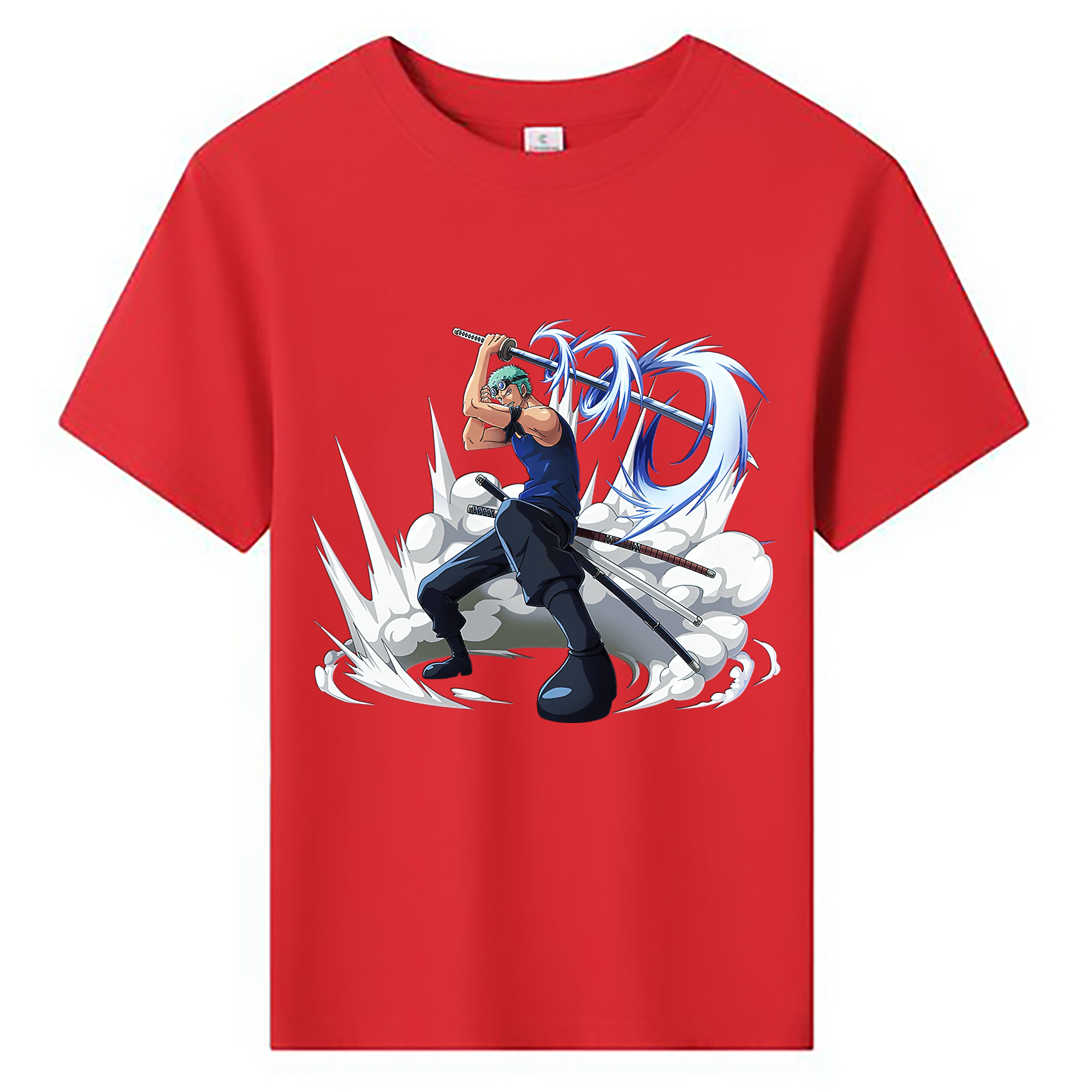 ワンピース ロロノア・ゾロ ONE PIECE Roronoa Zoro 綿100％キッズTシャツ（フロントプリント）
