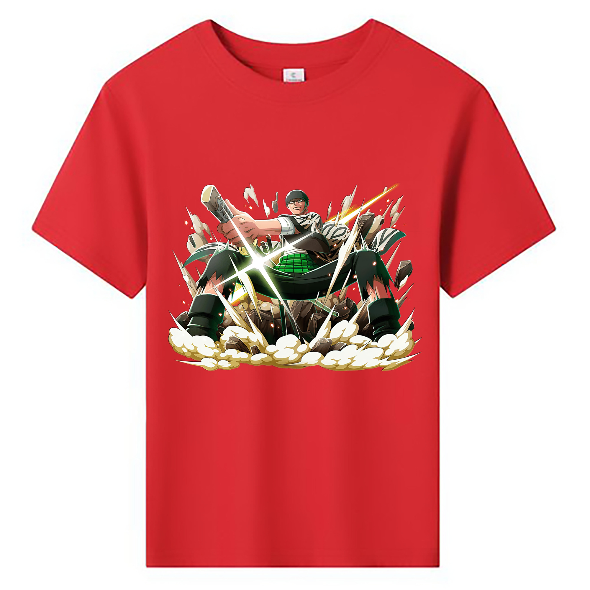 ワンピース ロロノア・ゾロ ONE PIECE Roronoa Zoro 綿100％キッズTシャツ（フロントプリント）