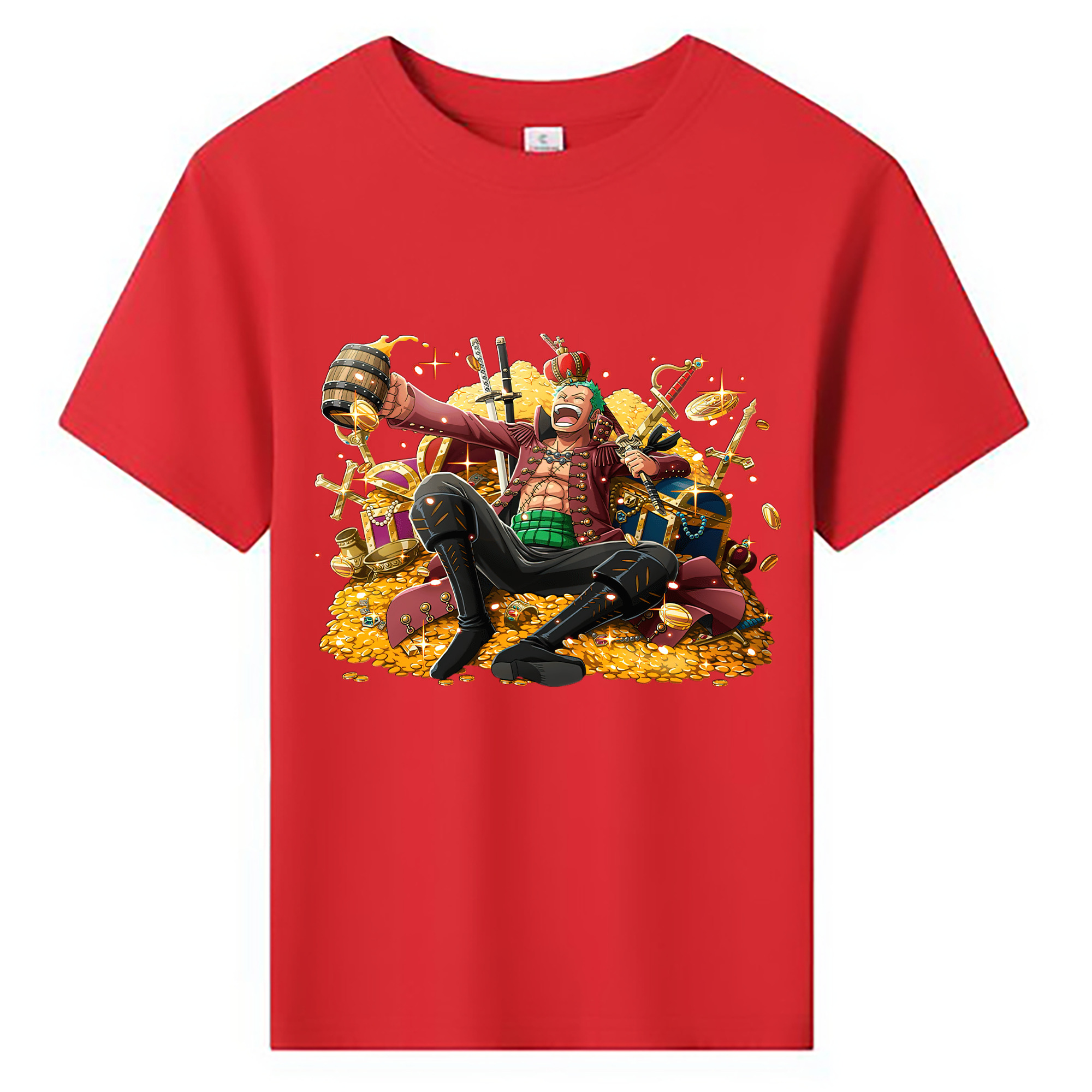 ワンピース ロロノア・ゾロ ONE PIECE Roronoa Zoro 綿100％キッズTシャツ（フロントプリント）