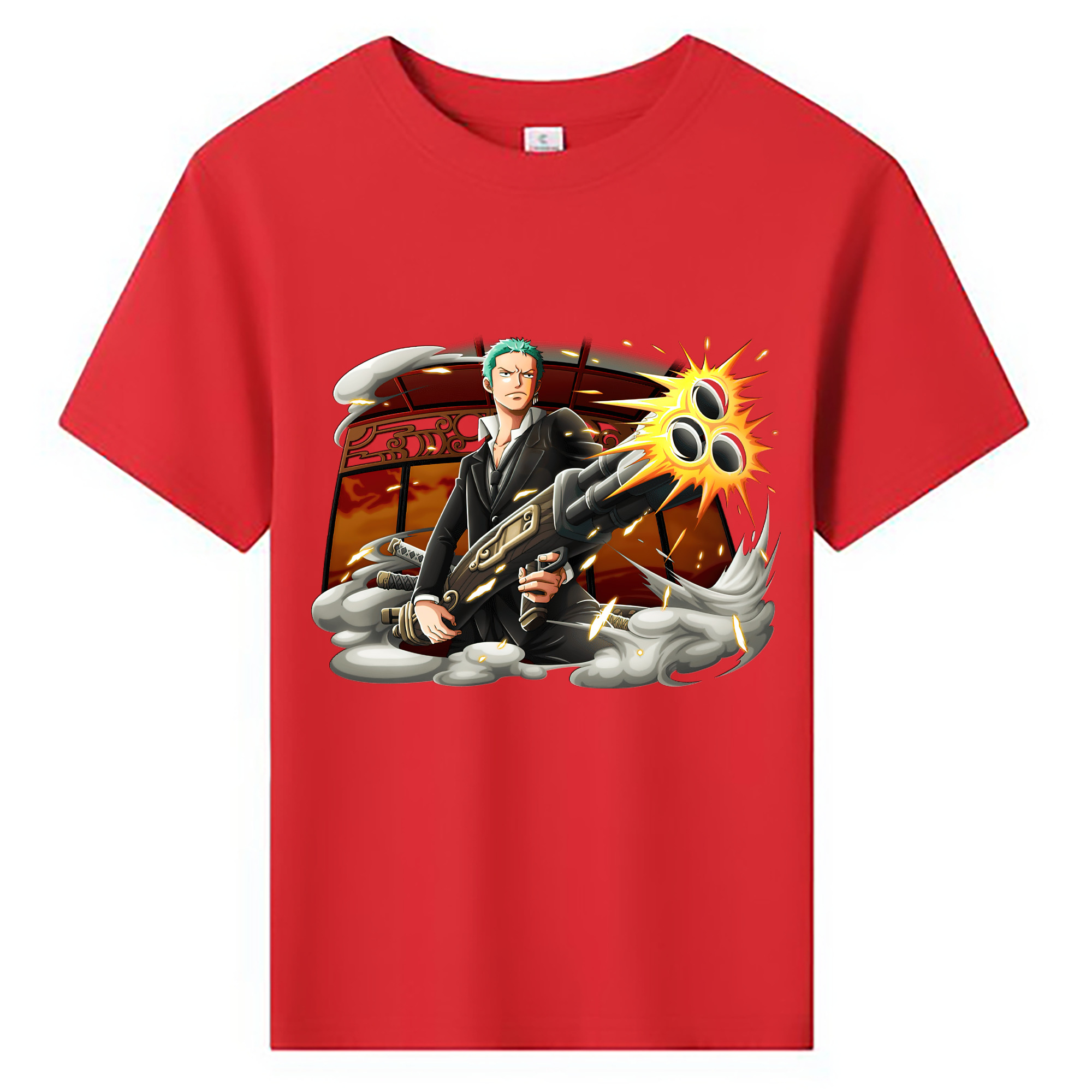 ワンピース ロロノア・ゾロ ONE PIECE Roronoa Zoro 綿100％キッズTシャツ（フロントプリント）