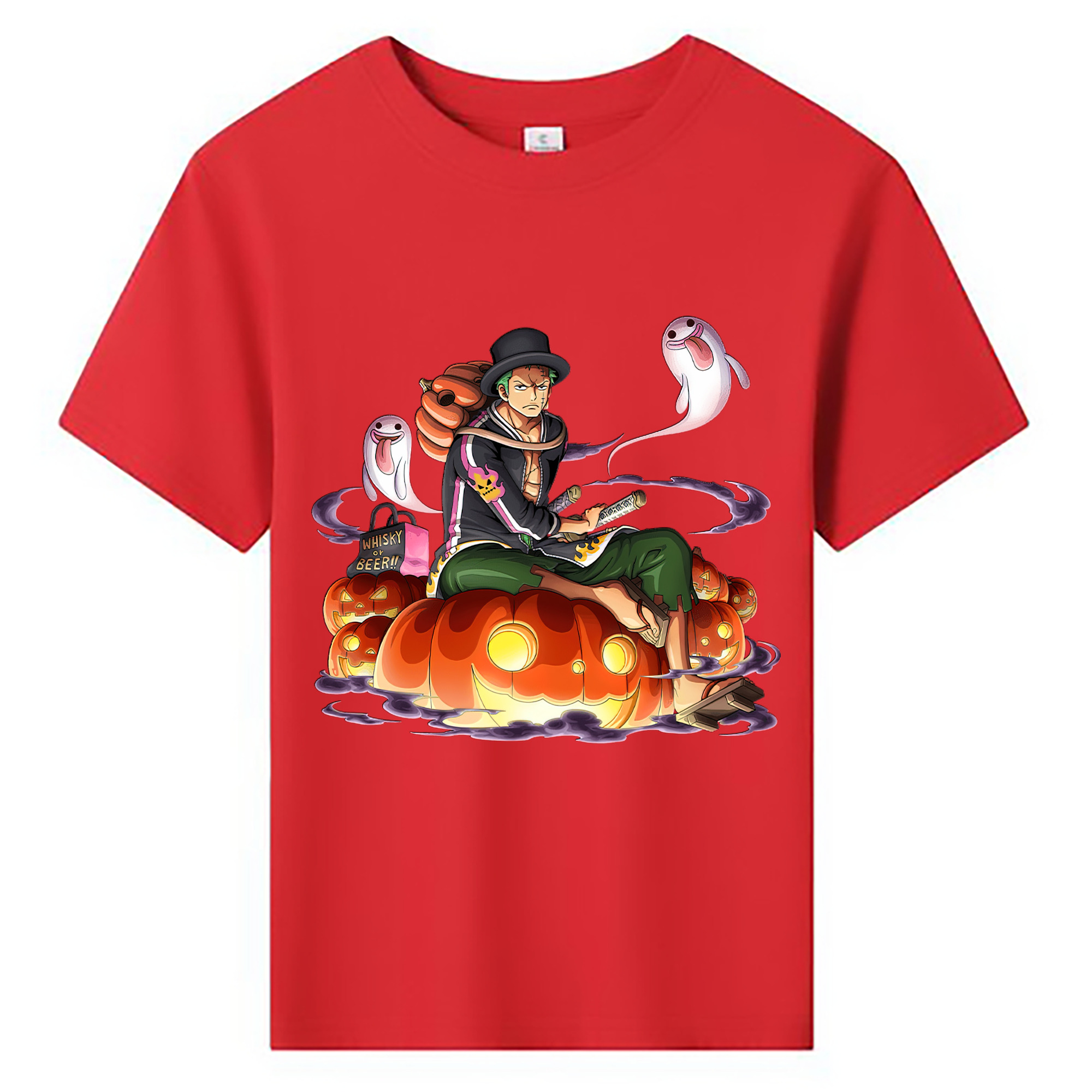 ワンピース ロロノア・ゾロ ONE PIECE Roronoa Zoro 綿100％キッズTシャツ（フロントプリント）