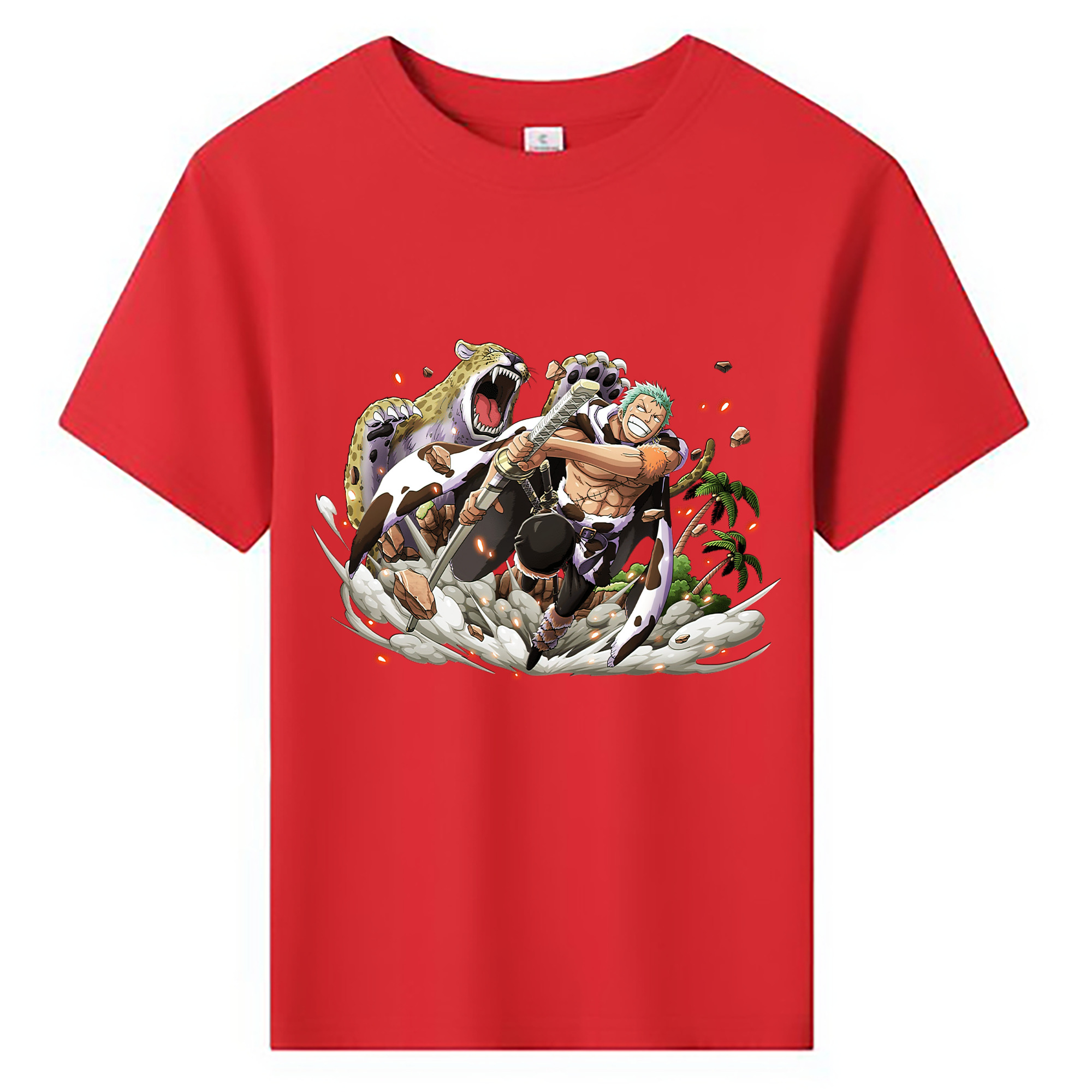 ワンピース ロロノア・ゾロ ONE PIECE Roronoa Zoro 綿100％キッズTシャツ（フロントプリント）
