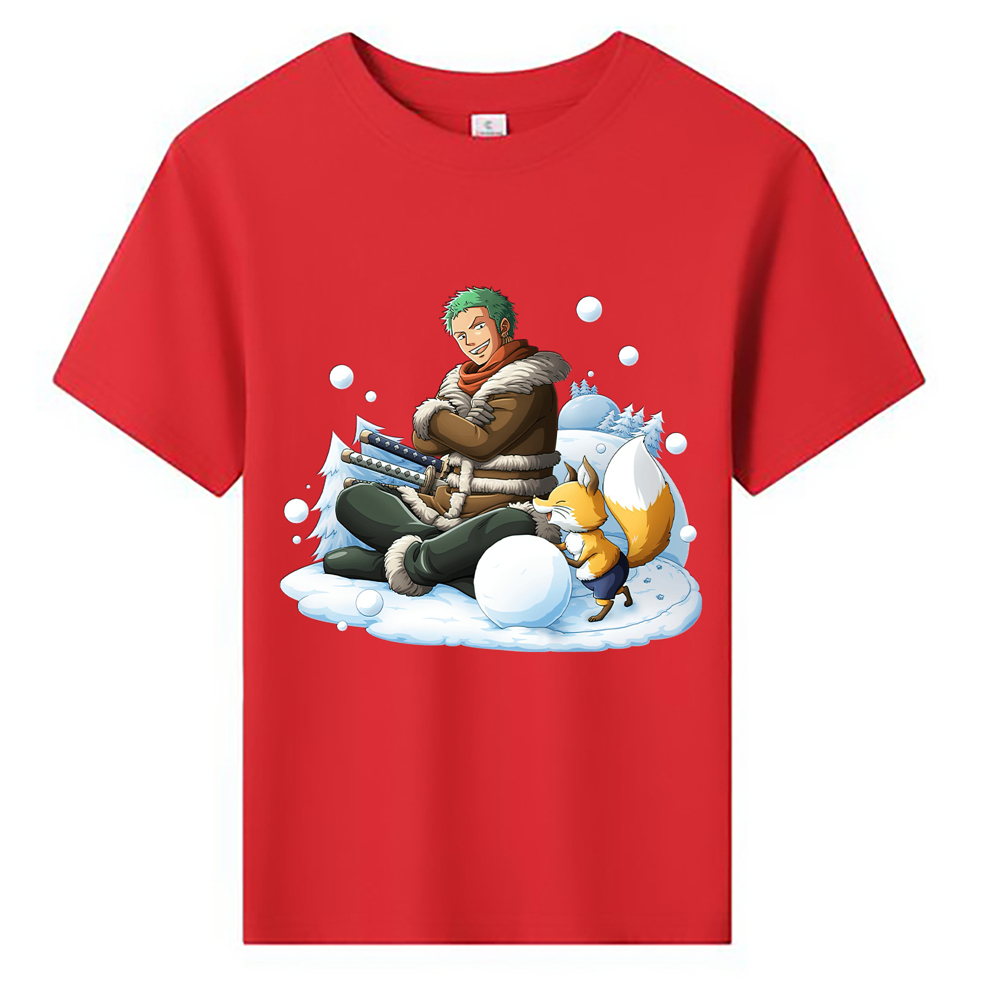 ワンピース ロロノア・ゾロ ONE PIECE Roronoa Zoro 綿100％キッズTシャツ（フロントプリント）