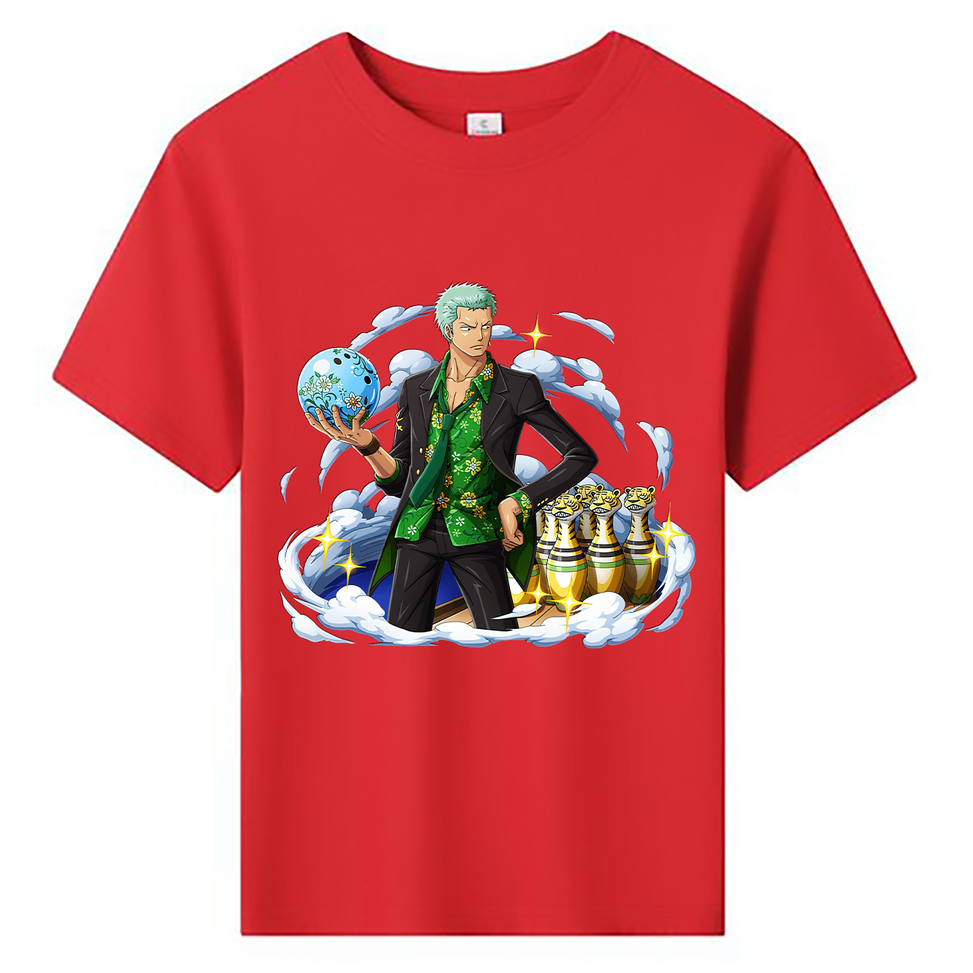 ワンピース ロロノア・ゾロ ONE PIECE Roronoa Zoro 綿100％キッズTシャツ（フロントプリント）