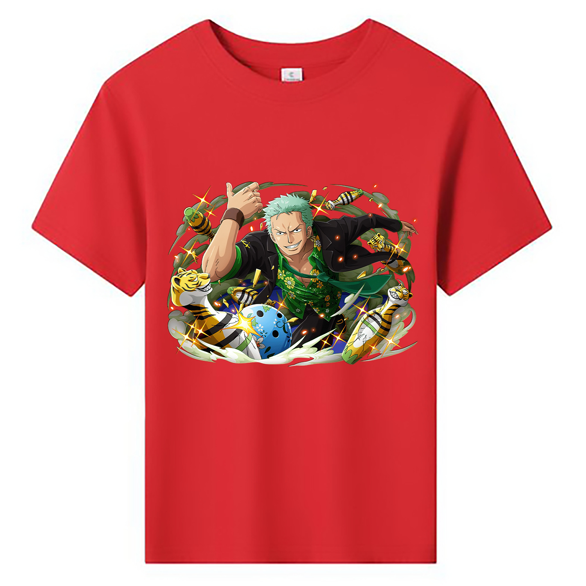 ワンピース ロロノア・ゾロ ONE PIECE Roronoa Zoro 綿100％キッズTシャツ（フロントプリント）