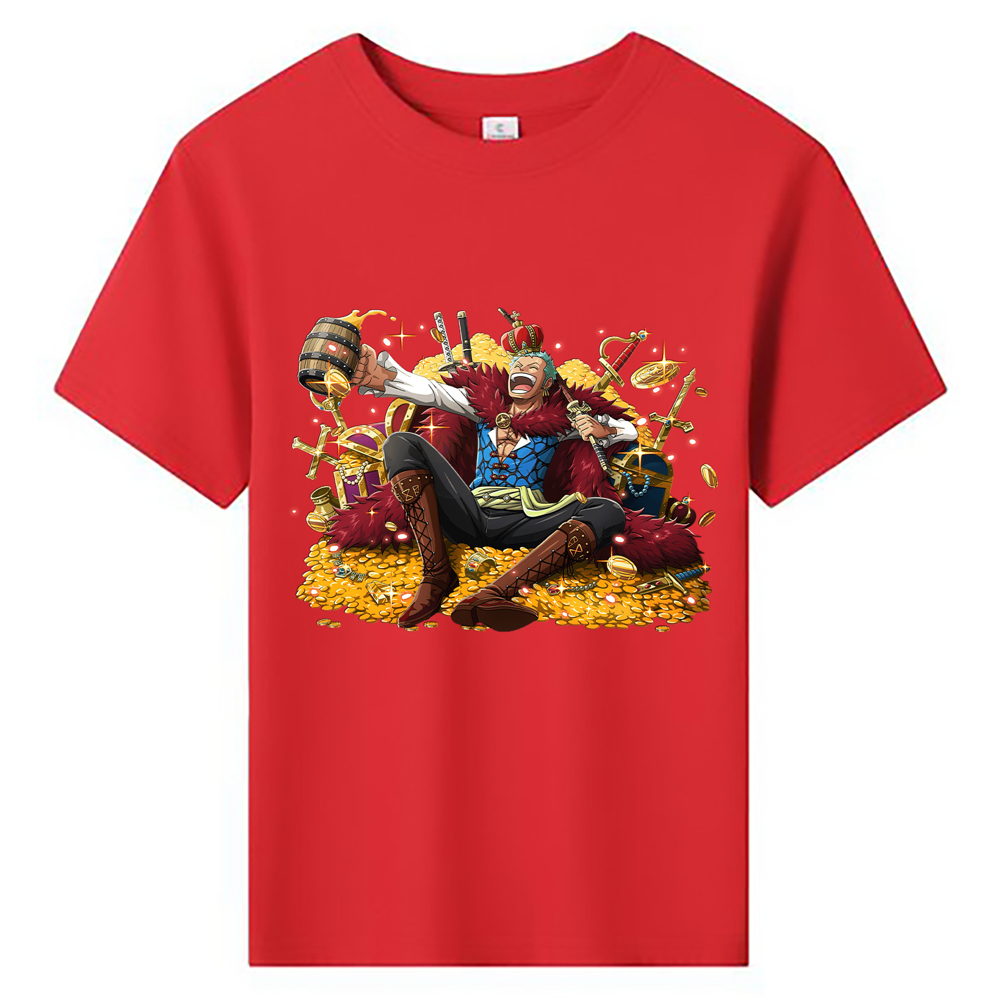 ワンピース ロロノア・ゾロ ONE PIECE Roronoa Zoro 綿100％キッズTシャツ（フロントプリント）