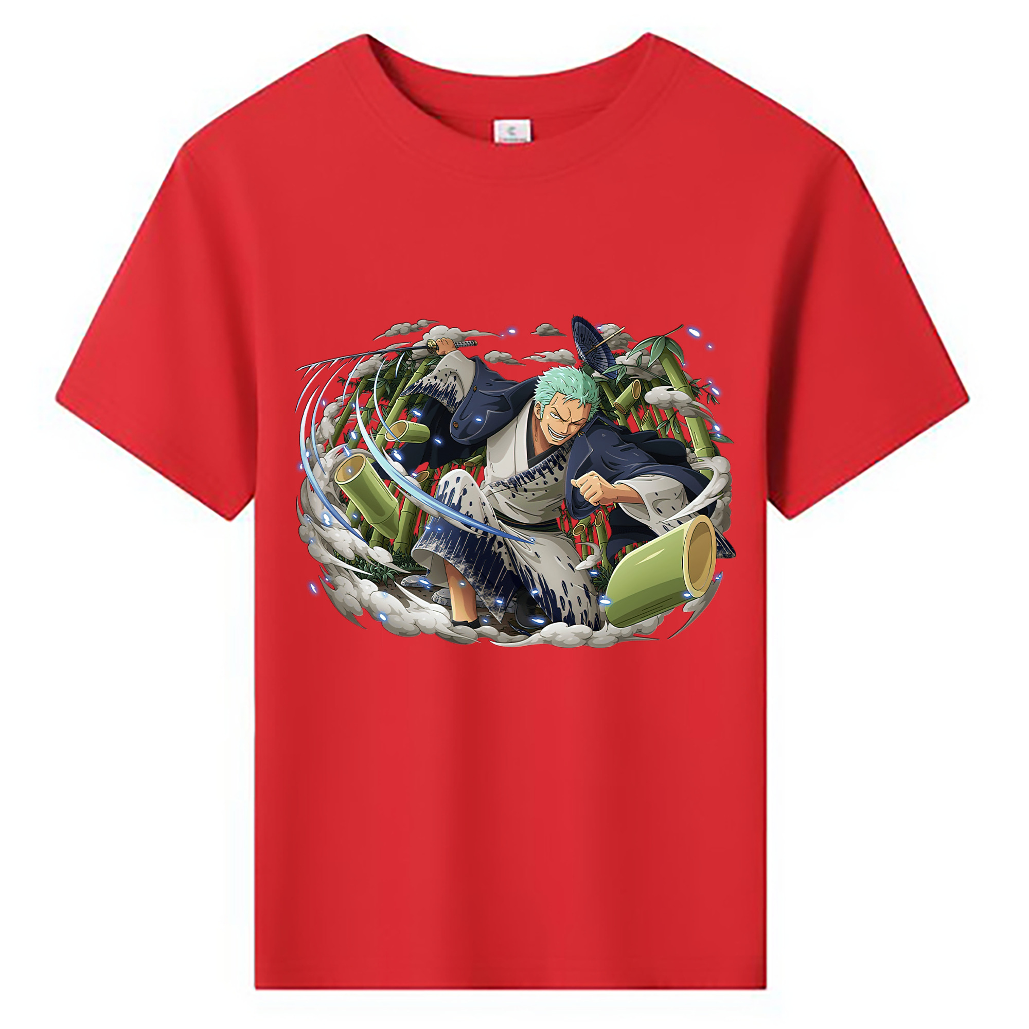 ワンピース ロロノア・ゾロ ONE PIECE Roronoa Zoro 綿100％キッズTシャツ（フロントプリント）