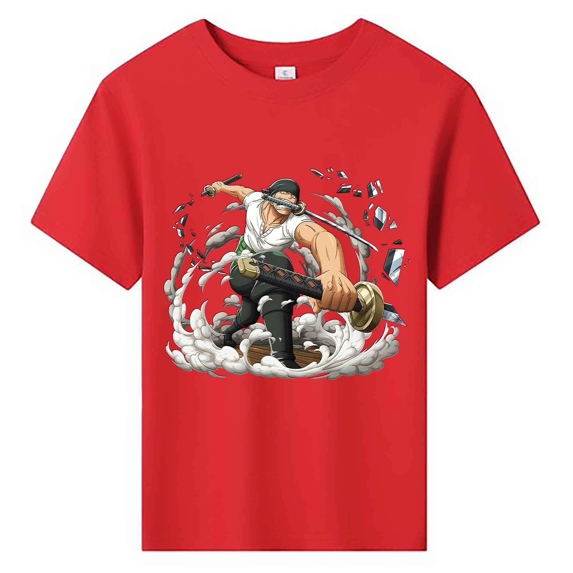ワンピース ロロノア・ゾロ ONE PIECE Roronoa Zoro 綿100％キッズTシャツ（フロントプリント）