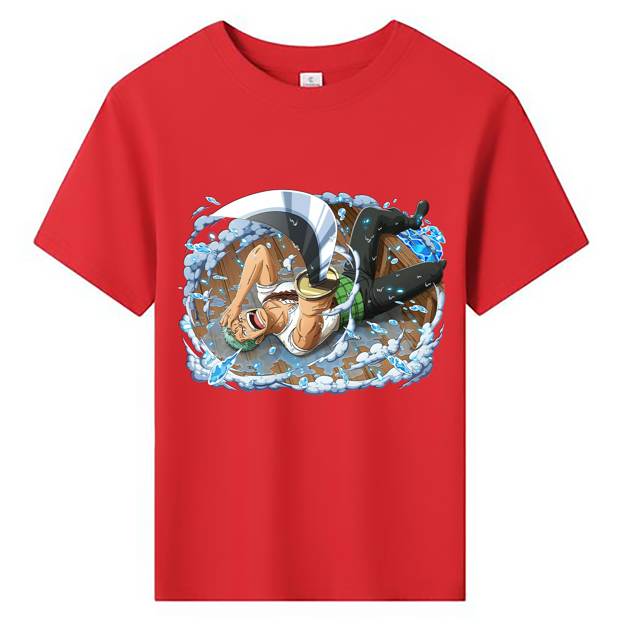 ワンピース ロロノア・ゾロ ONE PIECE Roronoa Zoro 綿100％キッズTシャツ（フロントプリント）
