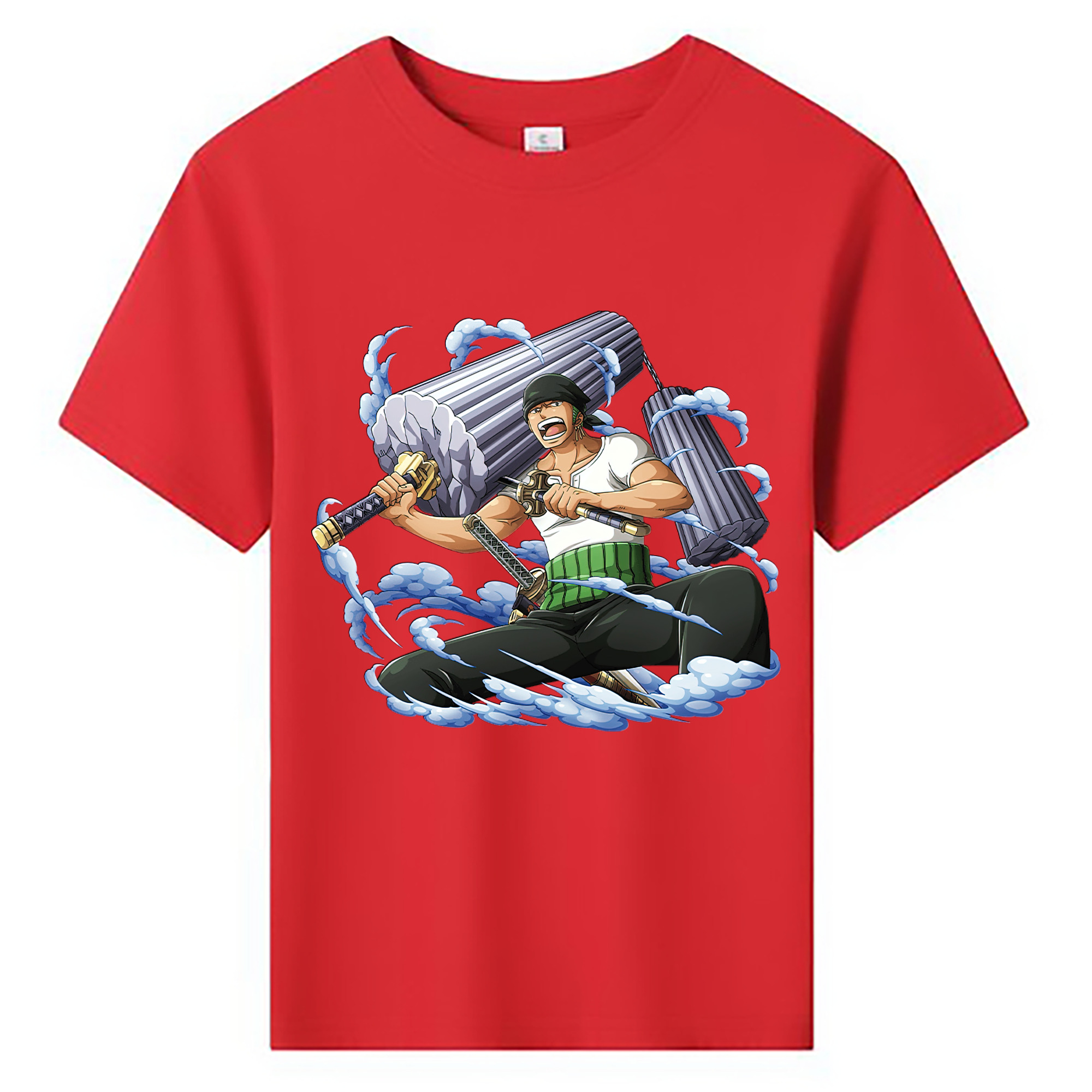 ワンピース ロロノア・ゾロ ONE PIECE Roronoa Zoro 綿100％キッズTシャツ（フロントプリント）