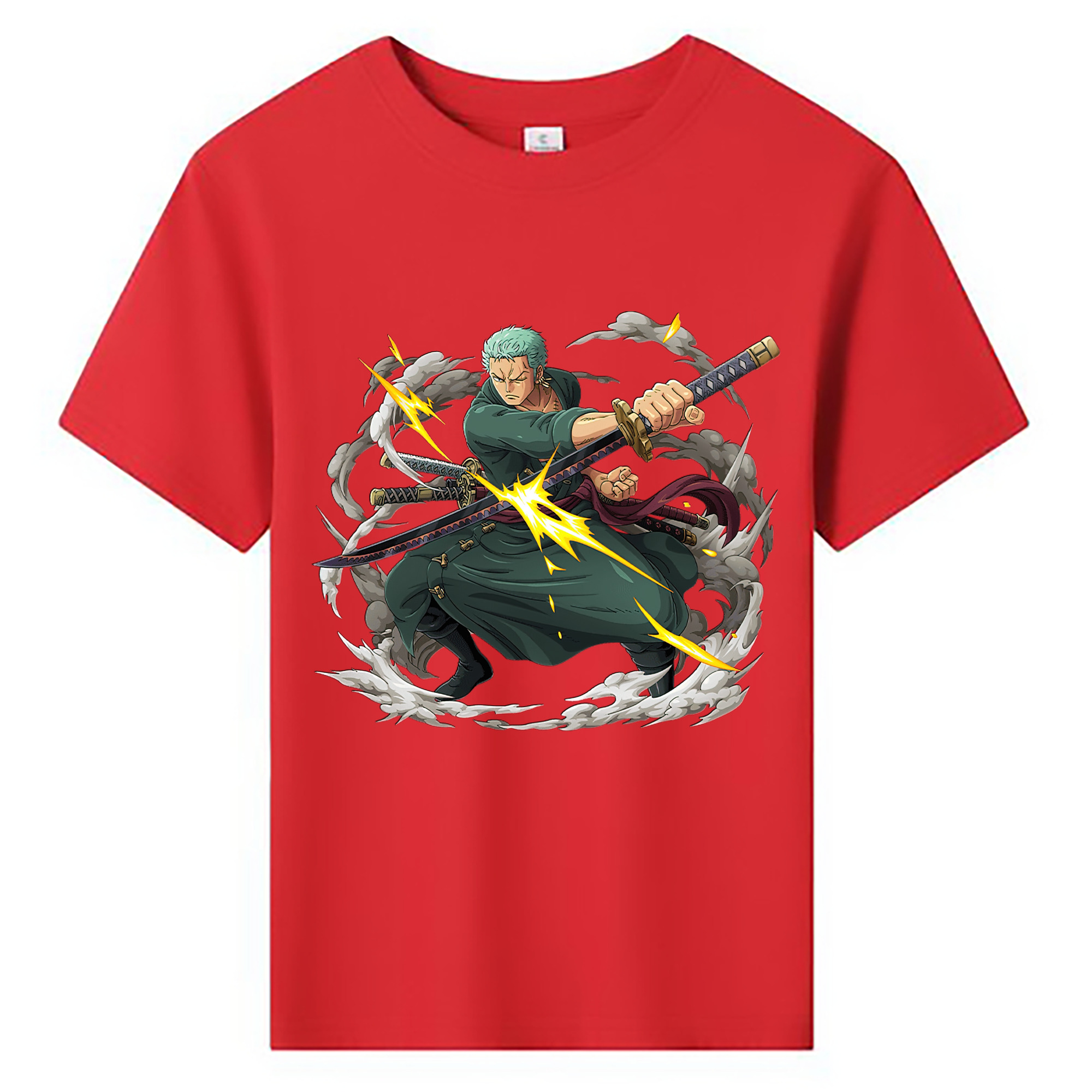 ワンピース ロロノア・ゾロ ONE PIECE Roronoa Zoro 綿100％キッズTシャツ（フロントプリント）