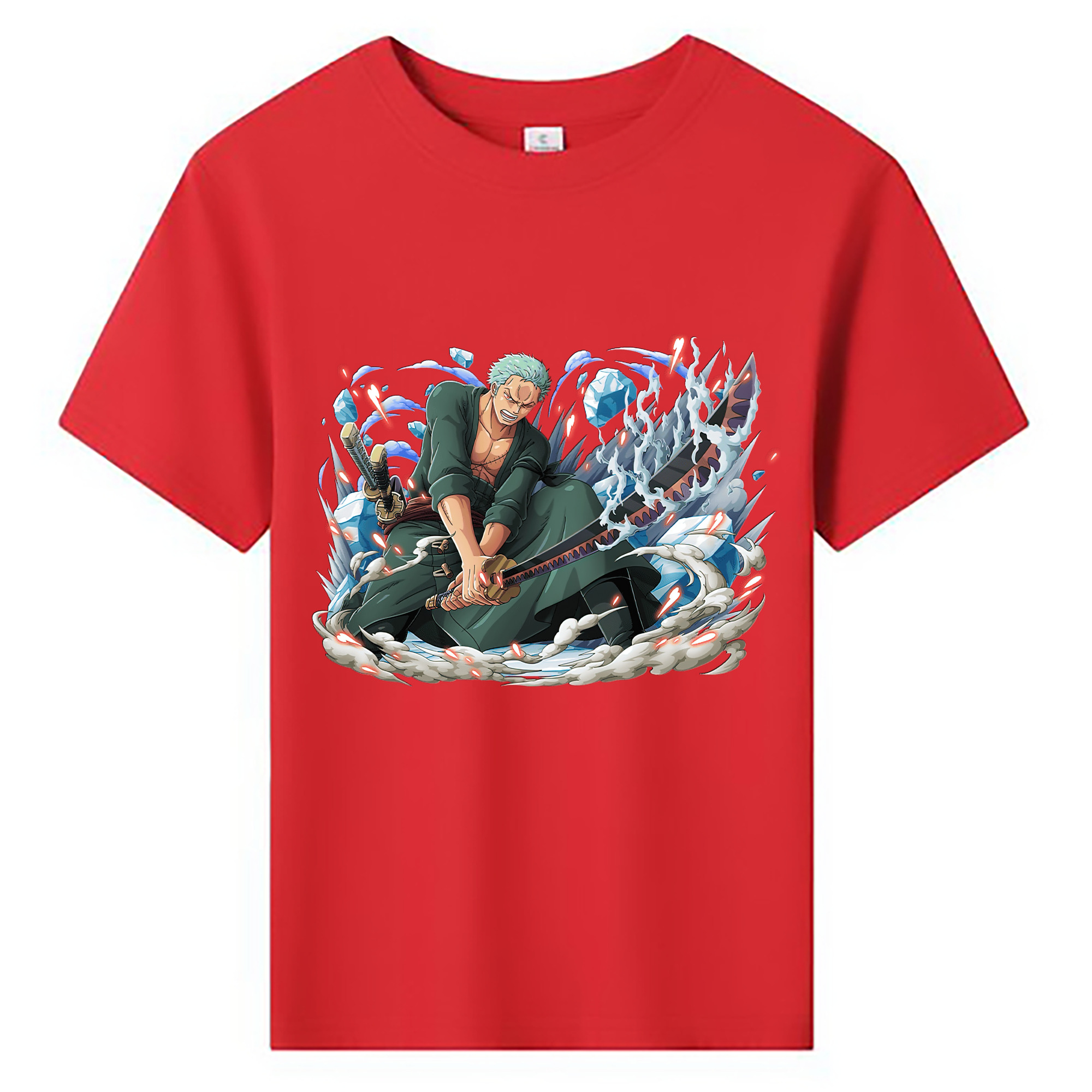 ワンピース ロロノア・ゾロ ONE PIECE Roronoa Zoro 綿100％キッズTシャツ（フロントプリント）