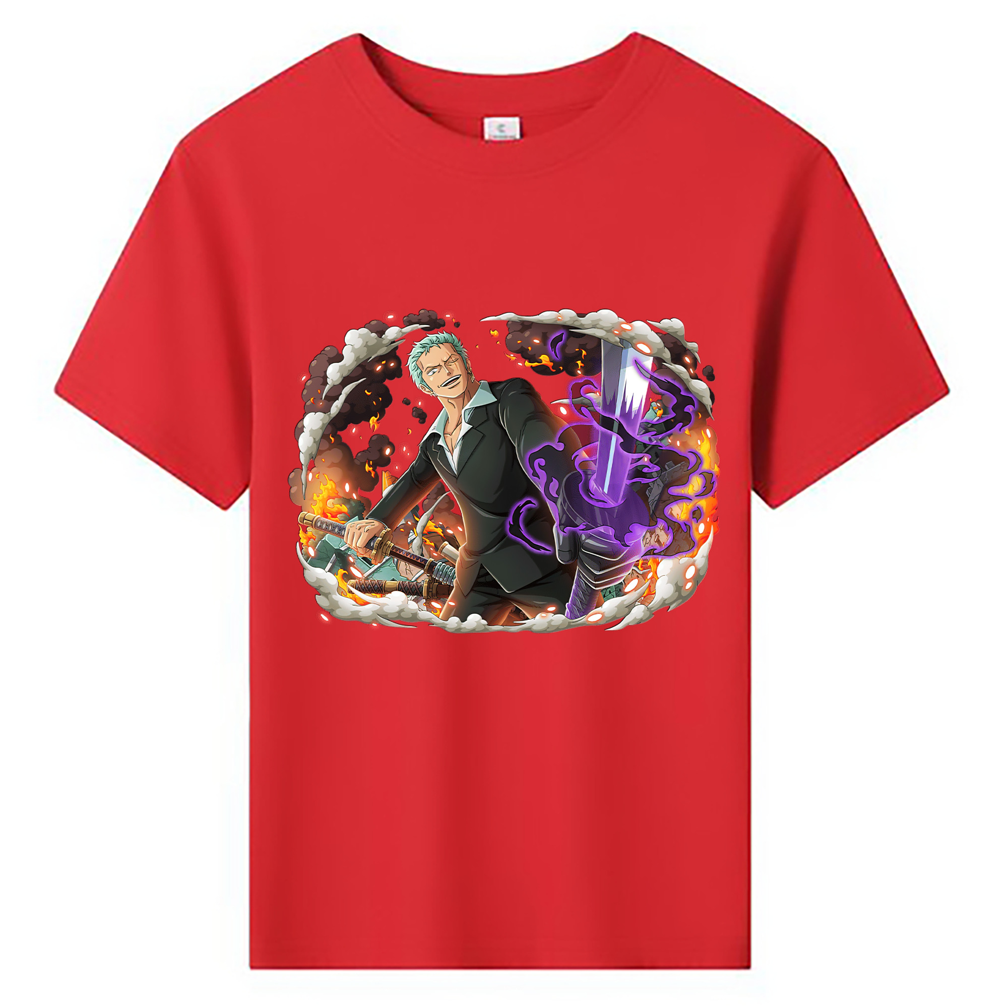 ワンピース ロロノア・ゾロ ONE PIECE Roronoa Zoro 綿100％キッズTシャツ（フロントプリント）