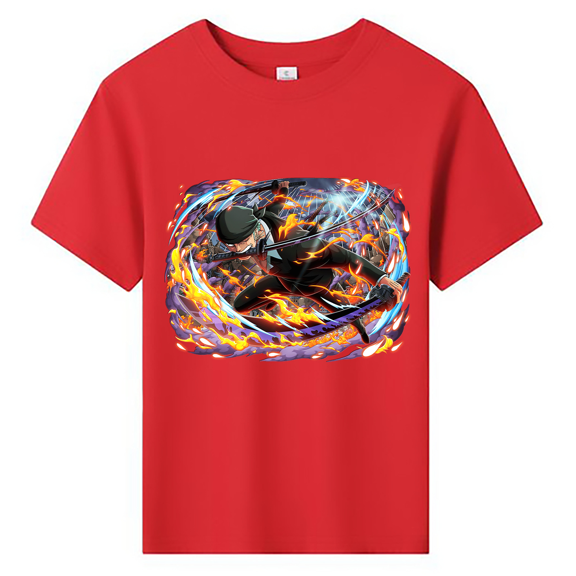 ワンピース ロロノア・ゾロ ONE PIECE Roronoa Zoro 綿100％キッズTシャツ（フロントプリント）