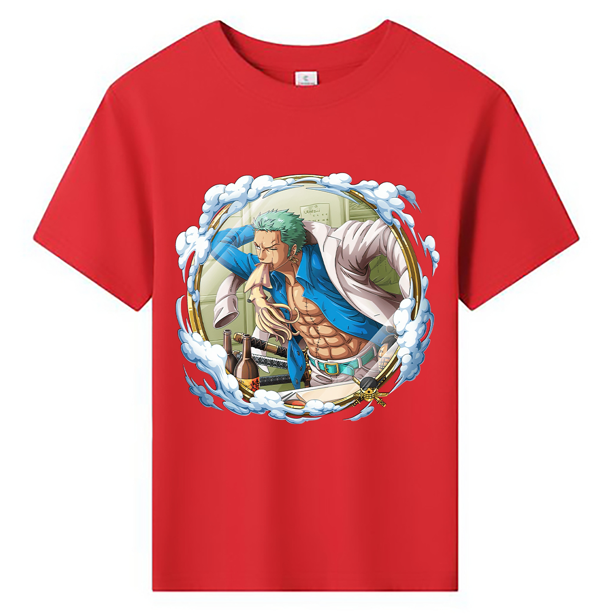 ワンピース ロロノア・ゾロ ONE PIECE Roronoa Zoro 綿100％キッズTシャツ（フロントプリント）