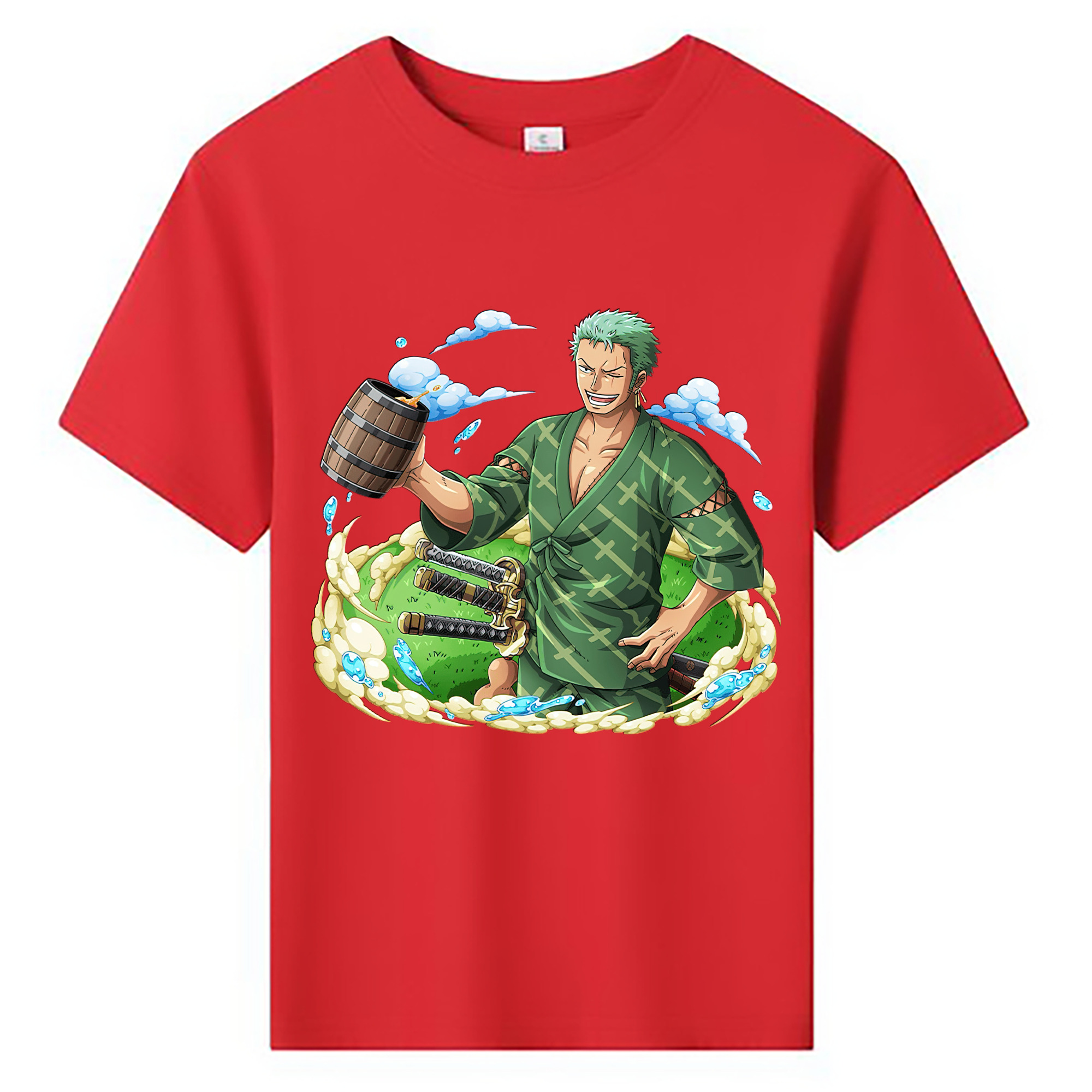 ワンピース ロロノア・ゾロ ONE PIECE Roronoa Zoro 綿100％キッズTシャツ（フロントプリント）