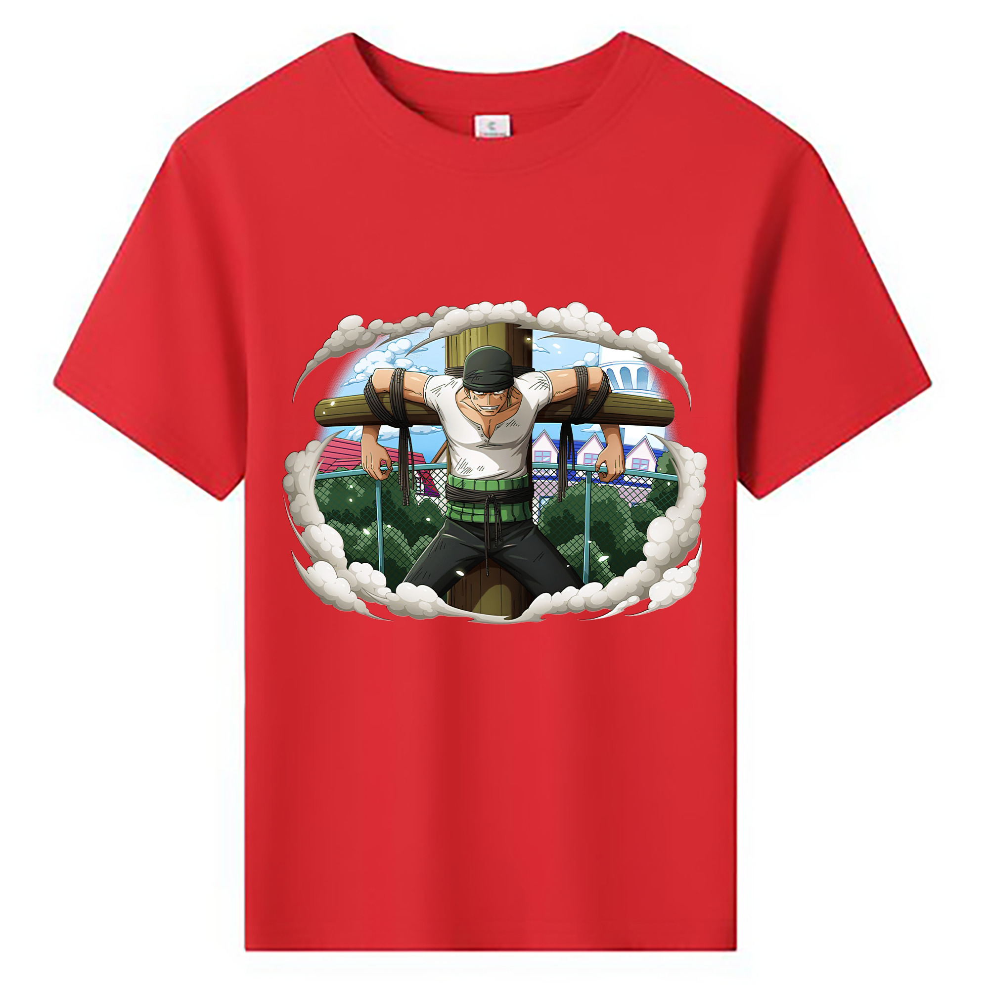 ワンピース ロロノア・ゾロ ONE PIECE Roronoa Zoro 綿100％キッズTシャツ（フロントプリント）