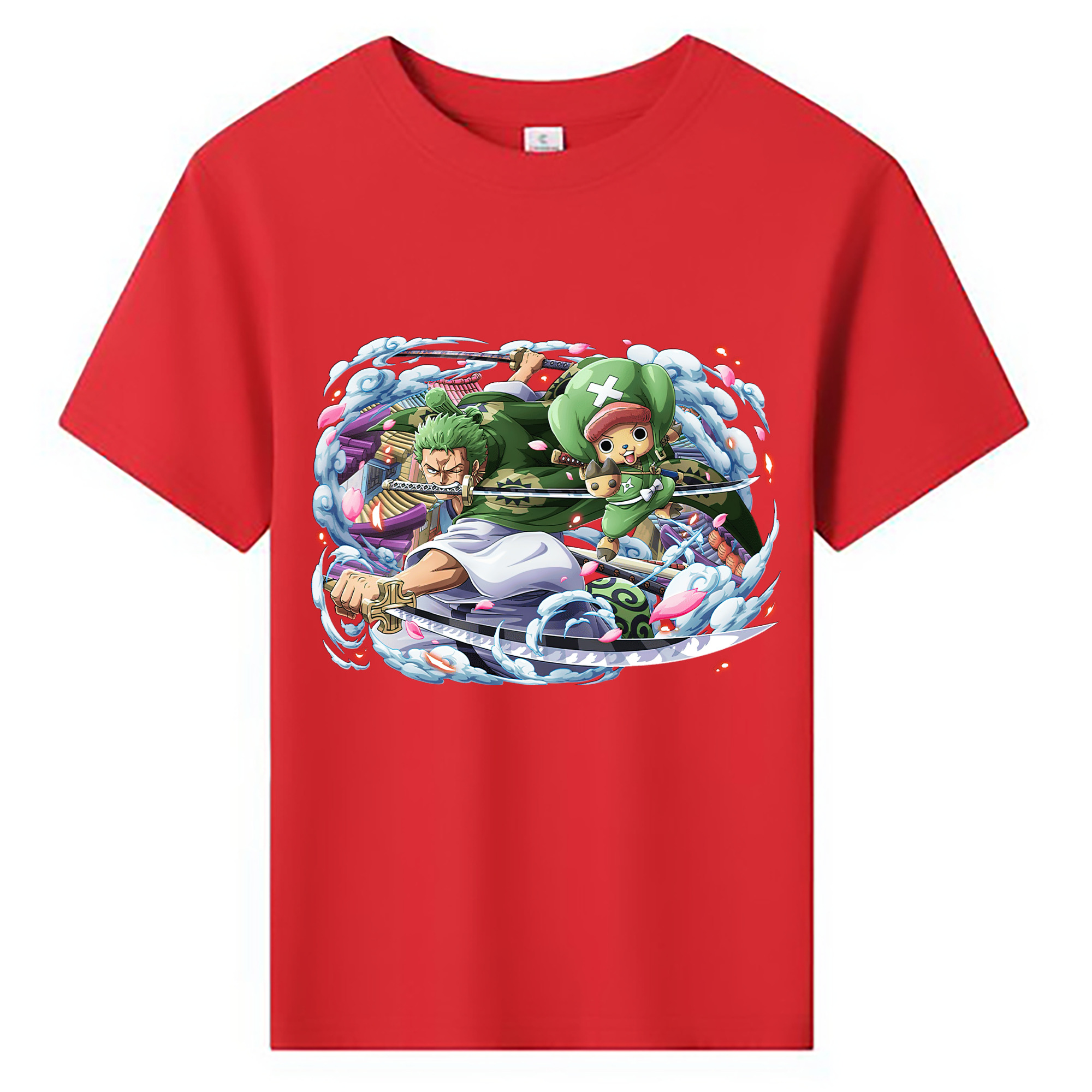 ワンピース ロロノア・ゾロ ONE PIECE Roronoa Zoro 綿100％キッズTシャツ（フロントプリント）
