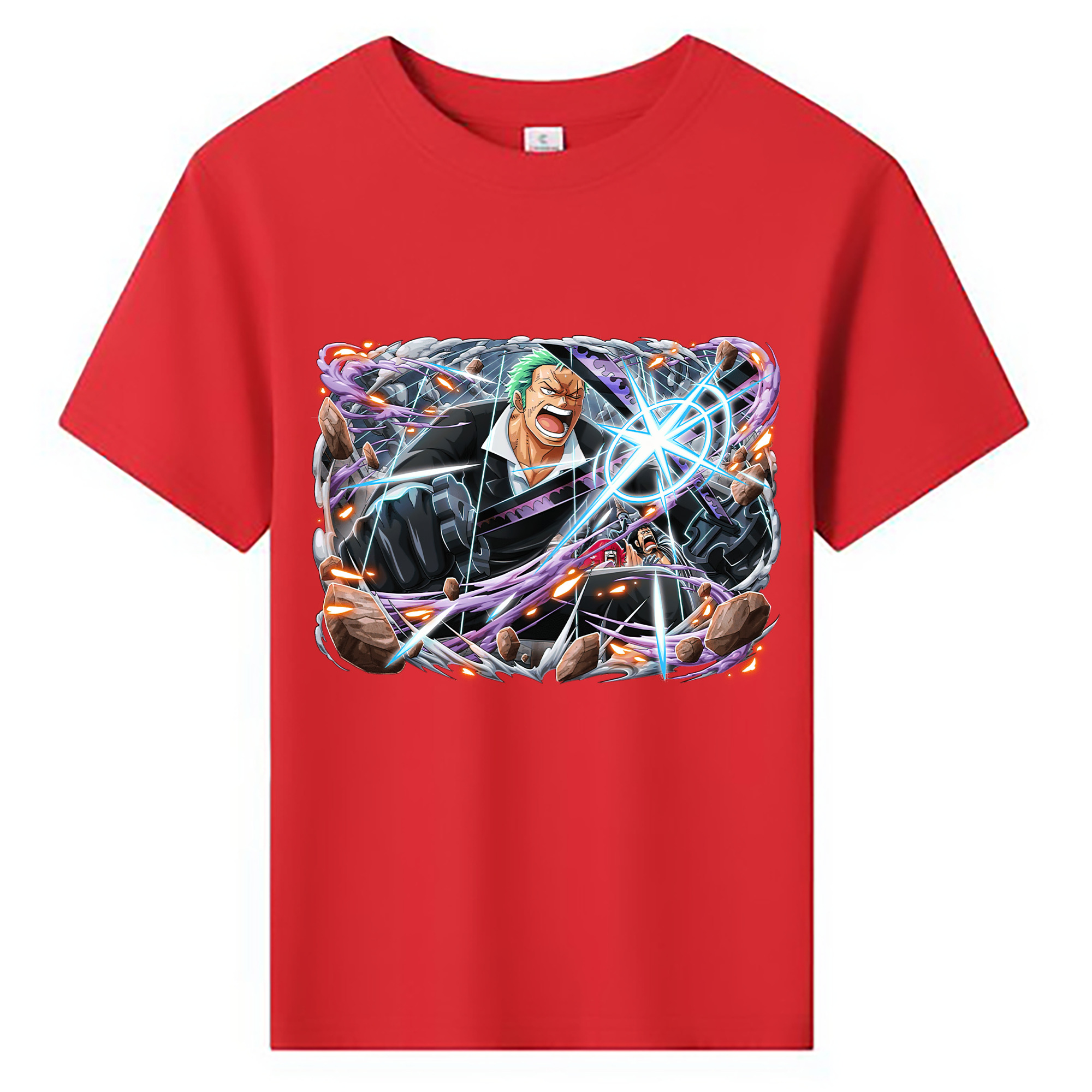 ワンピース ロロノア・ゾロ ONE PIECE Roronoa Zoro 綿100％キッズTシャツ（フロントプリント）