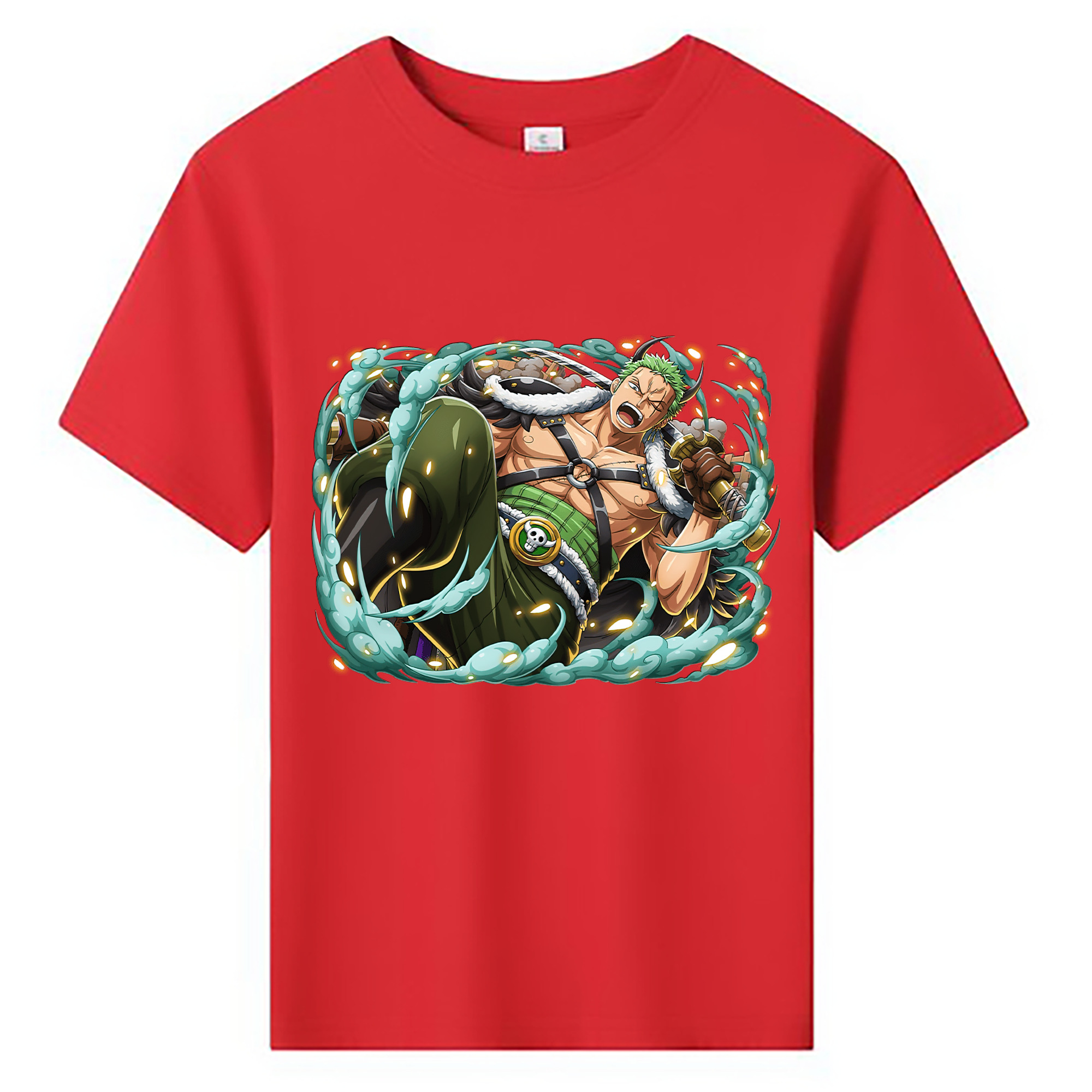 ワンピース ロロノア・ゾロ ONE PIECE Roronoa Zoro 綿100％キッズTシャツ（フロントプリント）