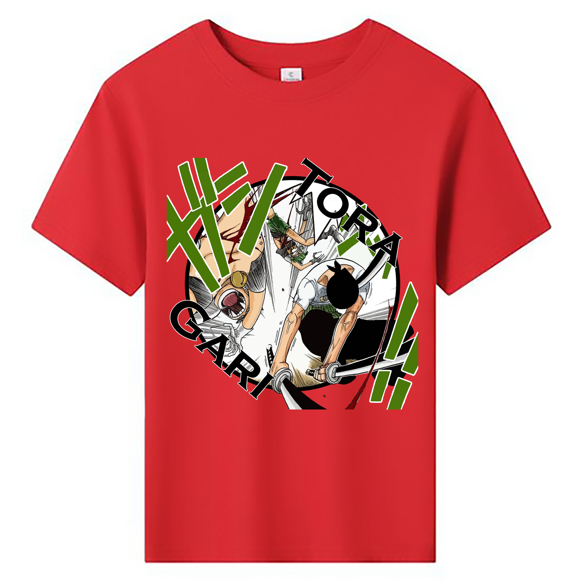ワンピース ロロノア・ゾロ ONE PIECE Roronoa Zoro 綿100％キッズTシャツ（フロントプリント）