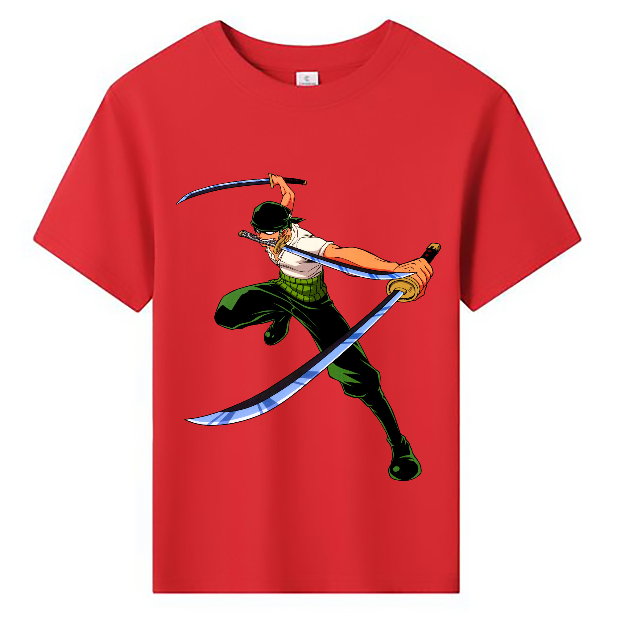 ワンピース ロロノア・ゾロ ONE PIECE Roronoa Zoro 綿100％キッズTシャツ（フロントプリント）