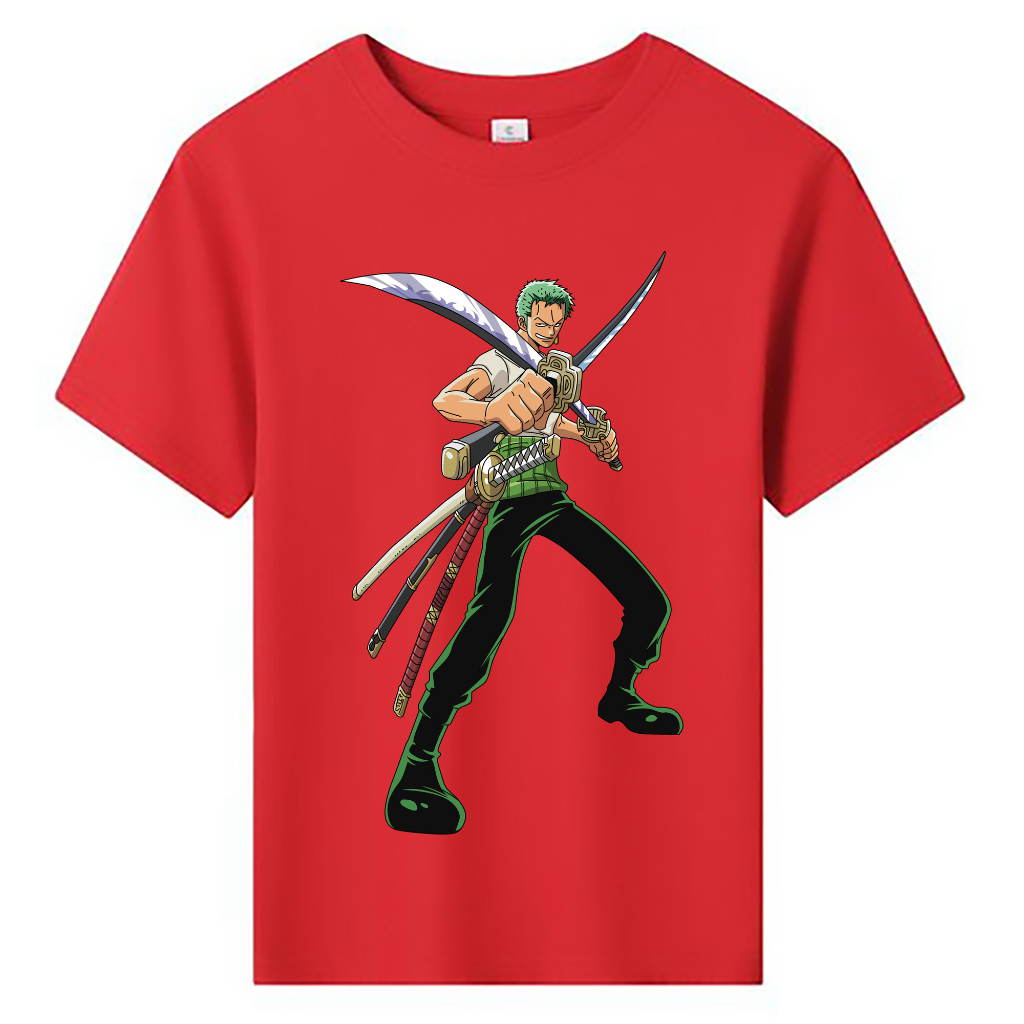 ワンピース ロロノア・ゾロ ONE PIECE Roronoa Zoro 綿100％キッズTシャツ（フロントプリント）