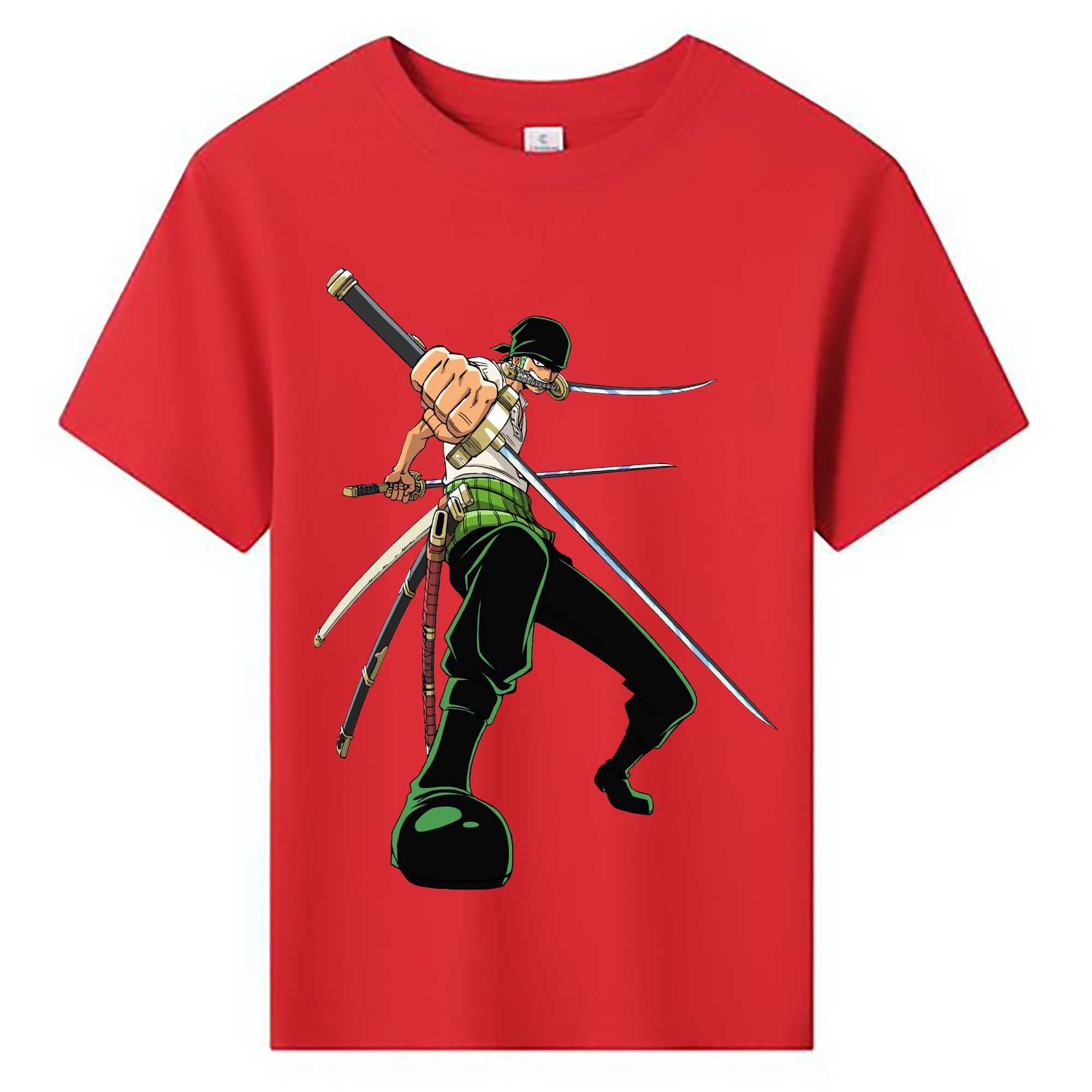 ワンピース ロロノア・ゾロ ONE PIECE Roronoa Zoro 綿100％キッズTシャツ（フロントプリント）