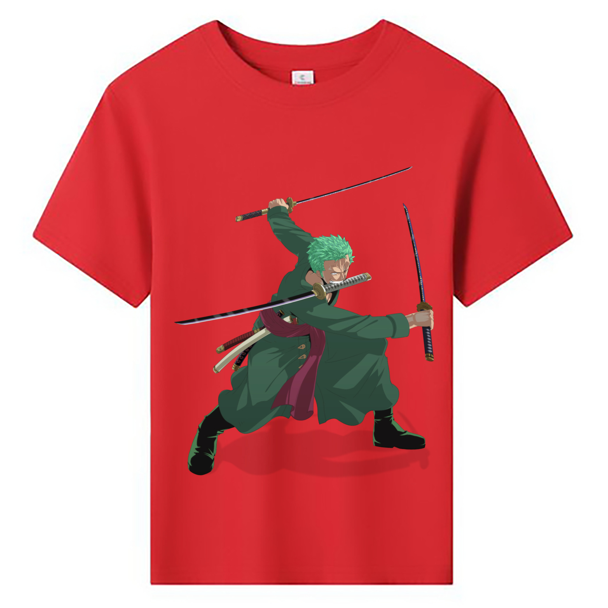 ワンピース ロロノア・ゾロ ONE PIECE Roronoa Zoro 綿100％キッズTシャツ（フロントプリント）