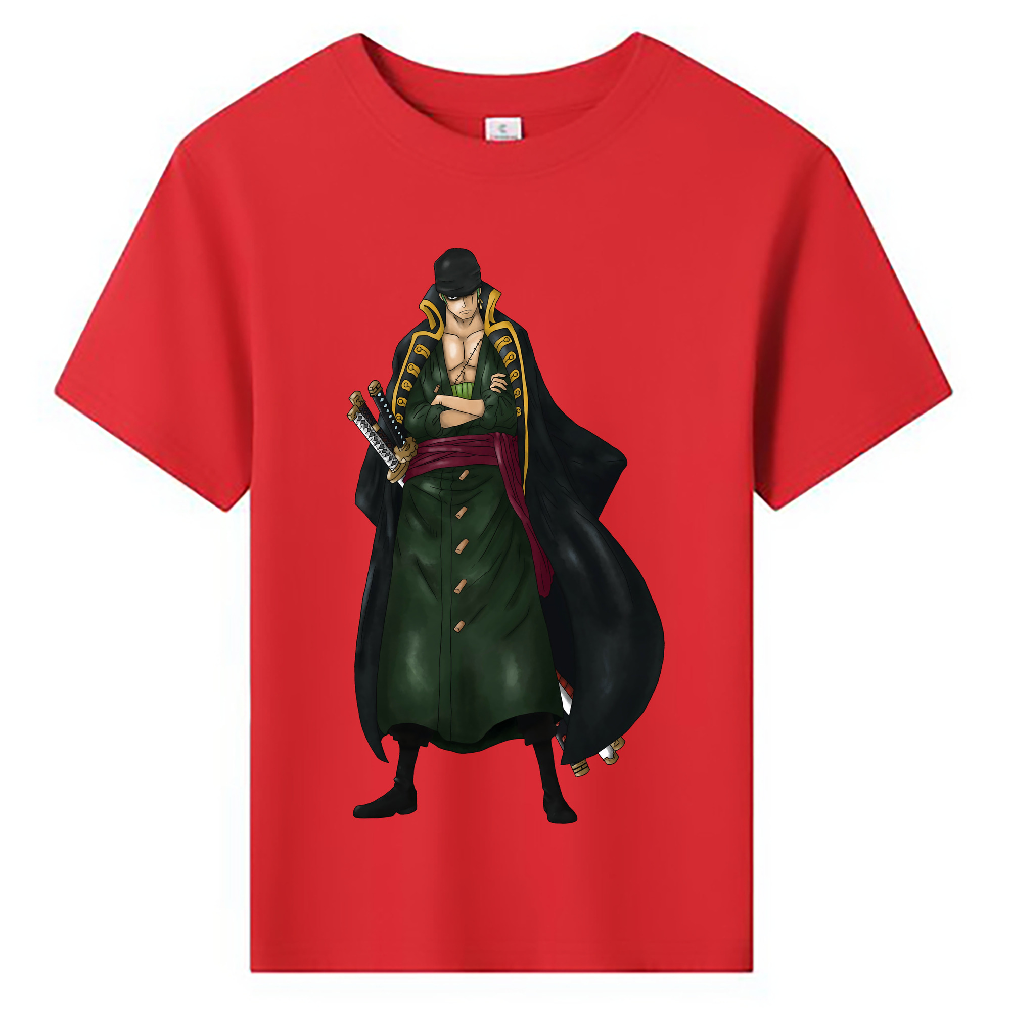 ワンピース ロロノア・ゾロ ONE PIECE Roronoa Zoro 綿100％キッズTシャツ（フロントプリント）