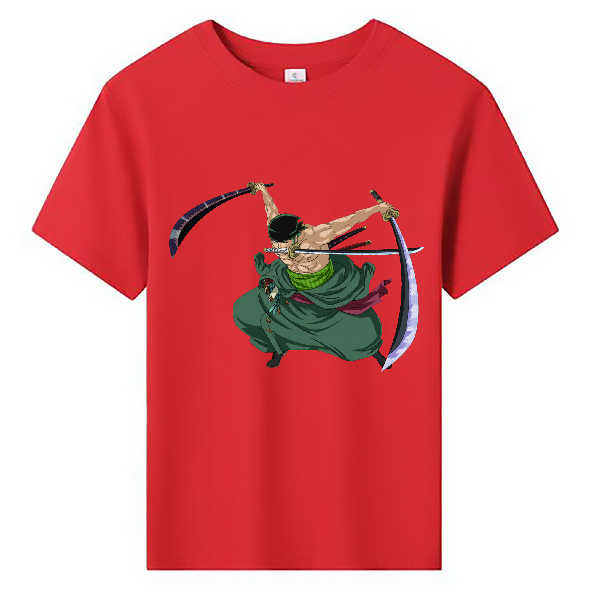 ワンピース ロロノア・ゾロ ONE PIECE Roronoa Zoro 綿100％キッズTシャツ（フロントプリント）