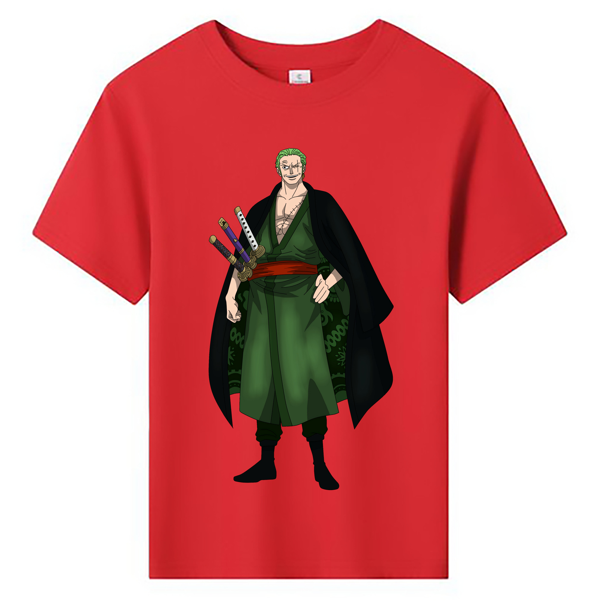 ワンピース ロロノア・ゾロ ONE PIECE Roronoa Zoro 綿100％キッズTシャツ（フロントプリント）