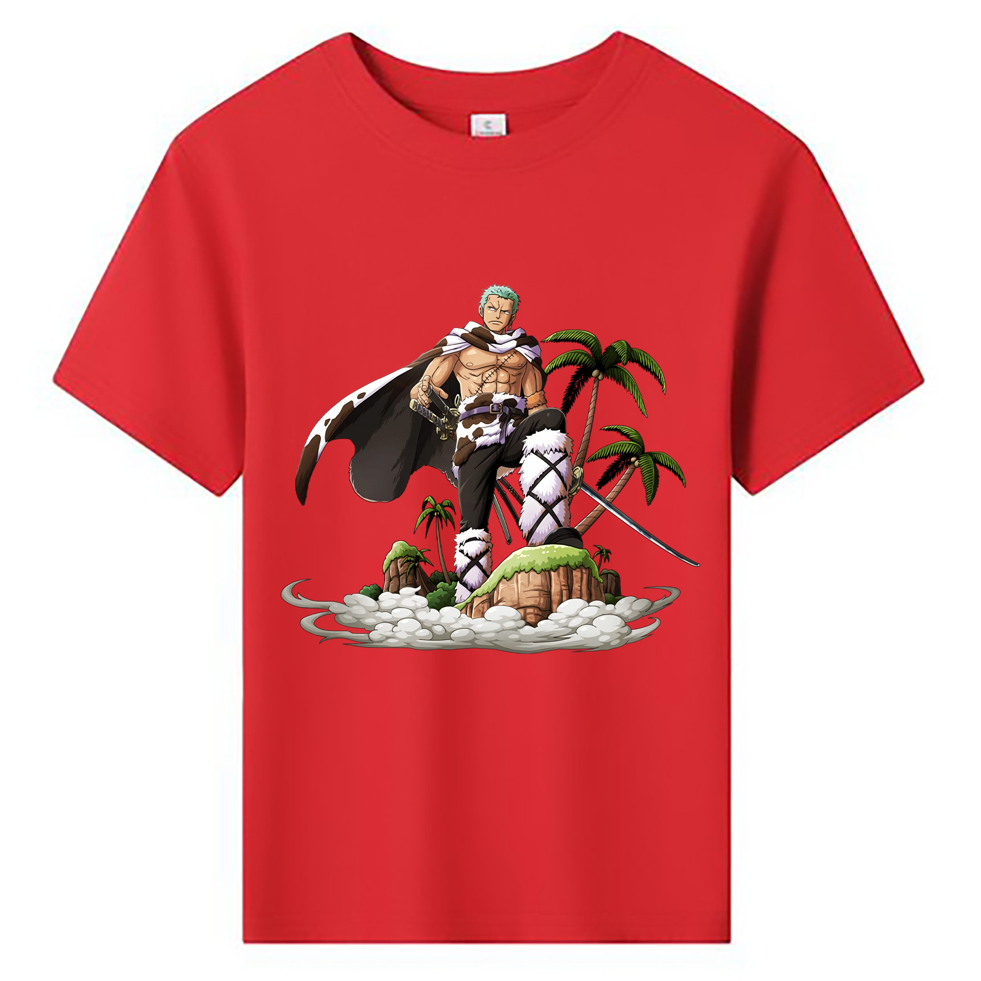 ワンピース ロロノア・ゾロ ONE PIECE Roronoa Zoro 綿100％キッズTシャツ（フロントプリント）