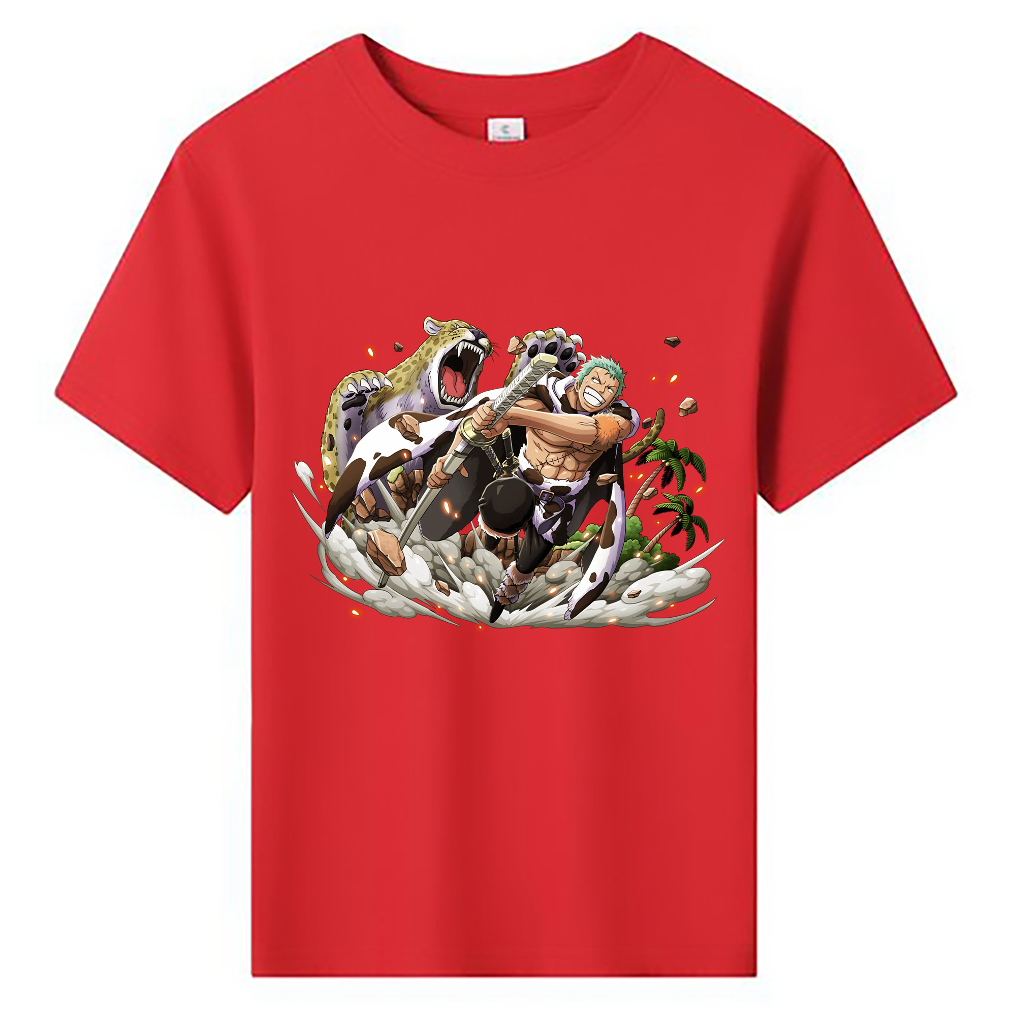 ワンピース ロロノア・ゾロ ONE PIECE Roronoa Zoro 綿100％キッズTシャツ（フロントプリント）