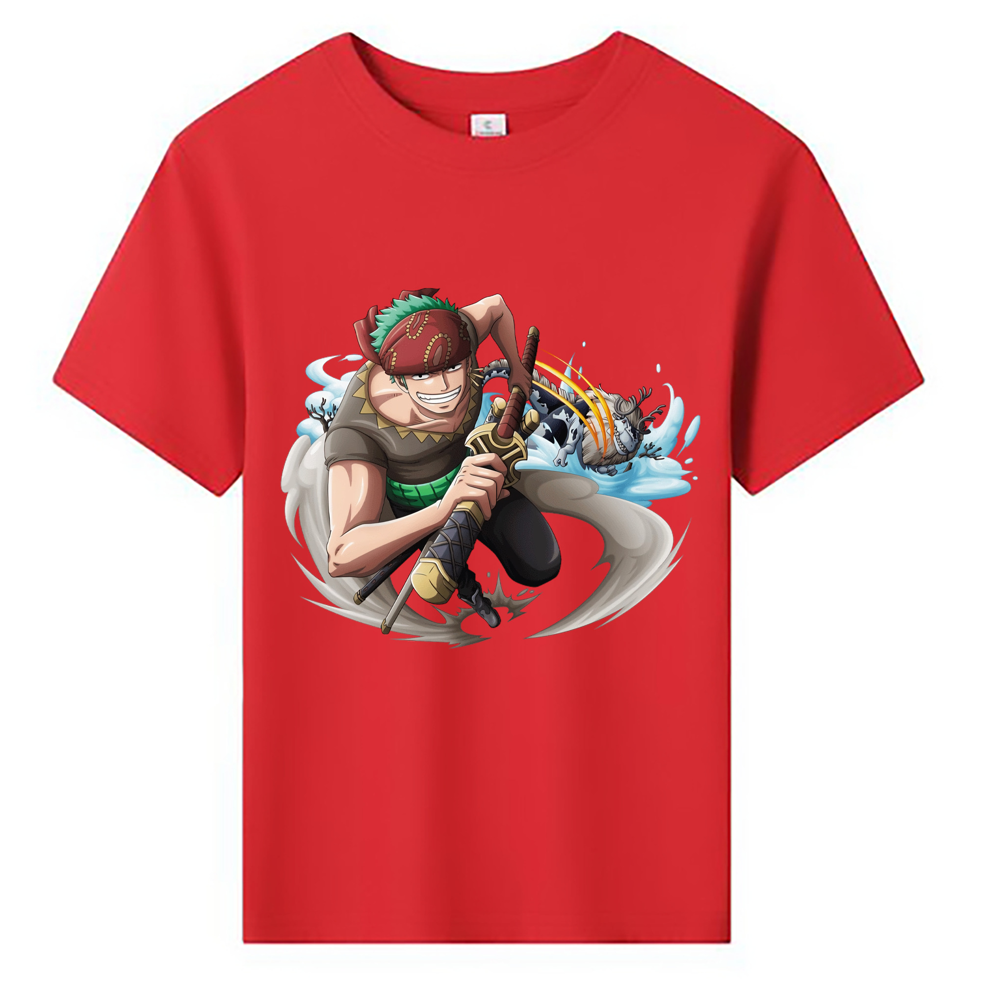 ワンピース ロロノア・ゾロ ONE PIECE Roronoa Zoro 綿100％キッズTシャツ（フロントプリント）