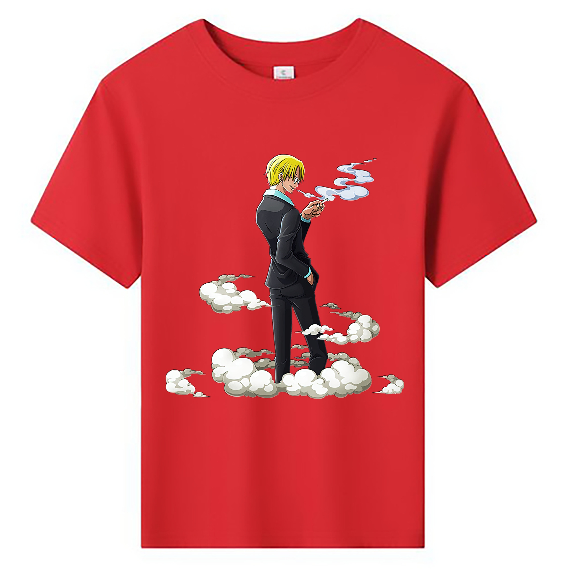 （画像用） ワンピース サンジ ONE PIECE Sanji 綿100％キッズTシャツ（フロントプリント）