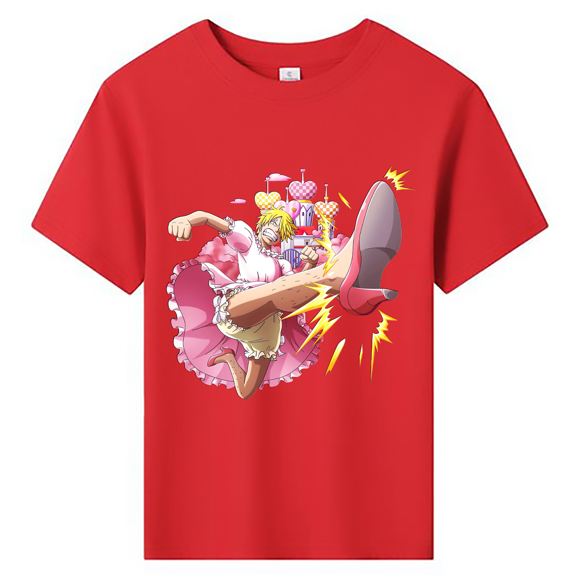 （画像用） ワンピース サンジ ONE PIECE Sanji 綿100％キッズTシャツ（フロントプリント）