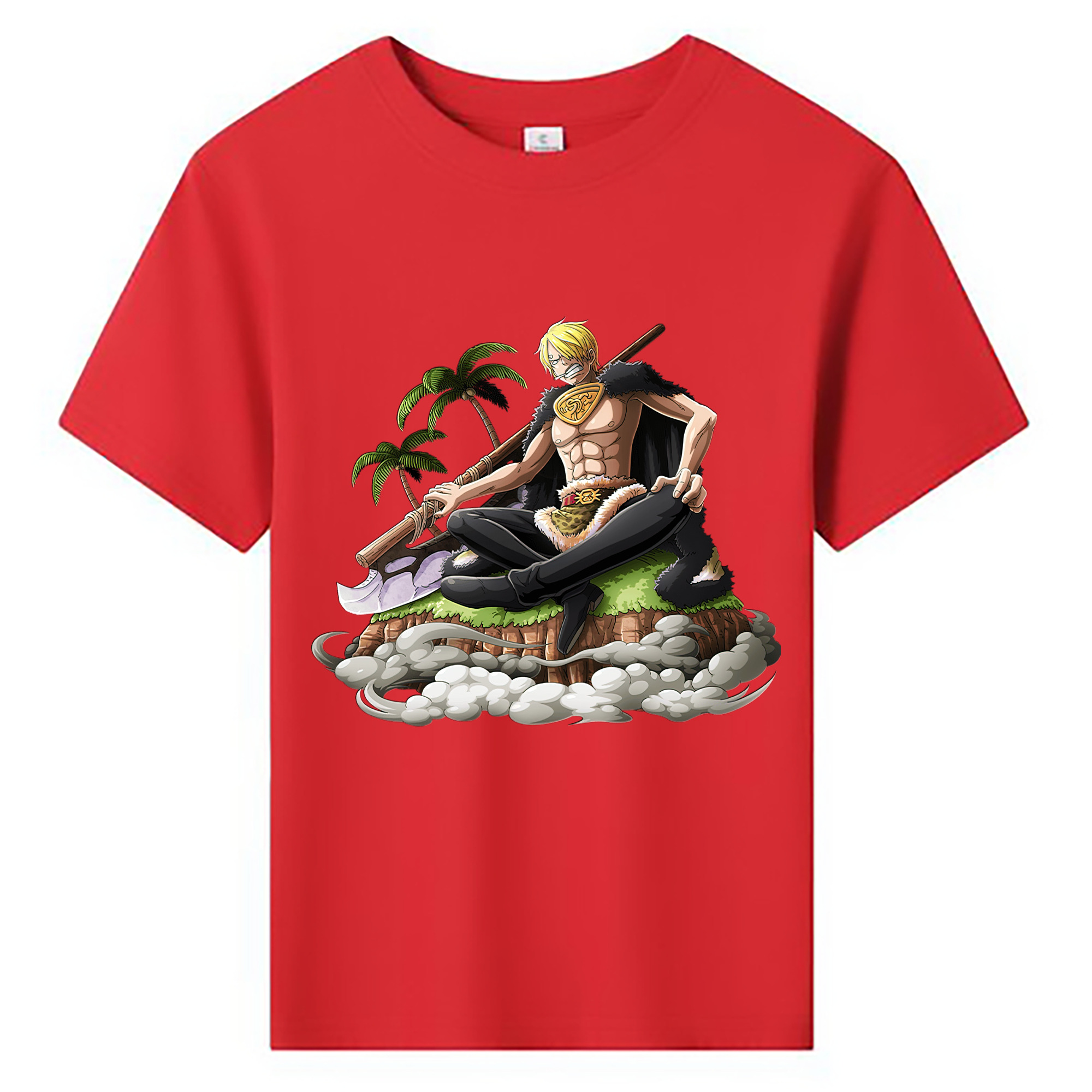 （画像用） ワンピース サンジ ONE PIECE Sanji 綿100％キッズTシャツ（フロントプリント）