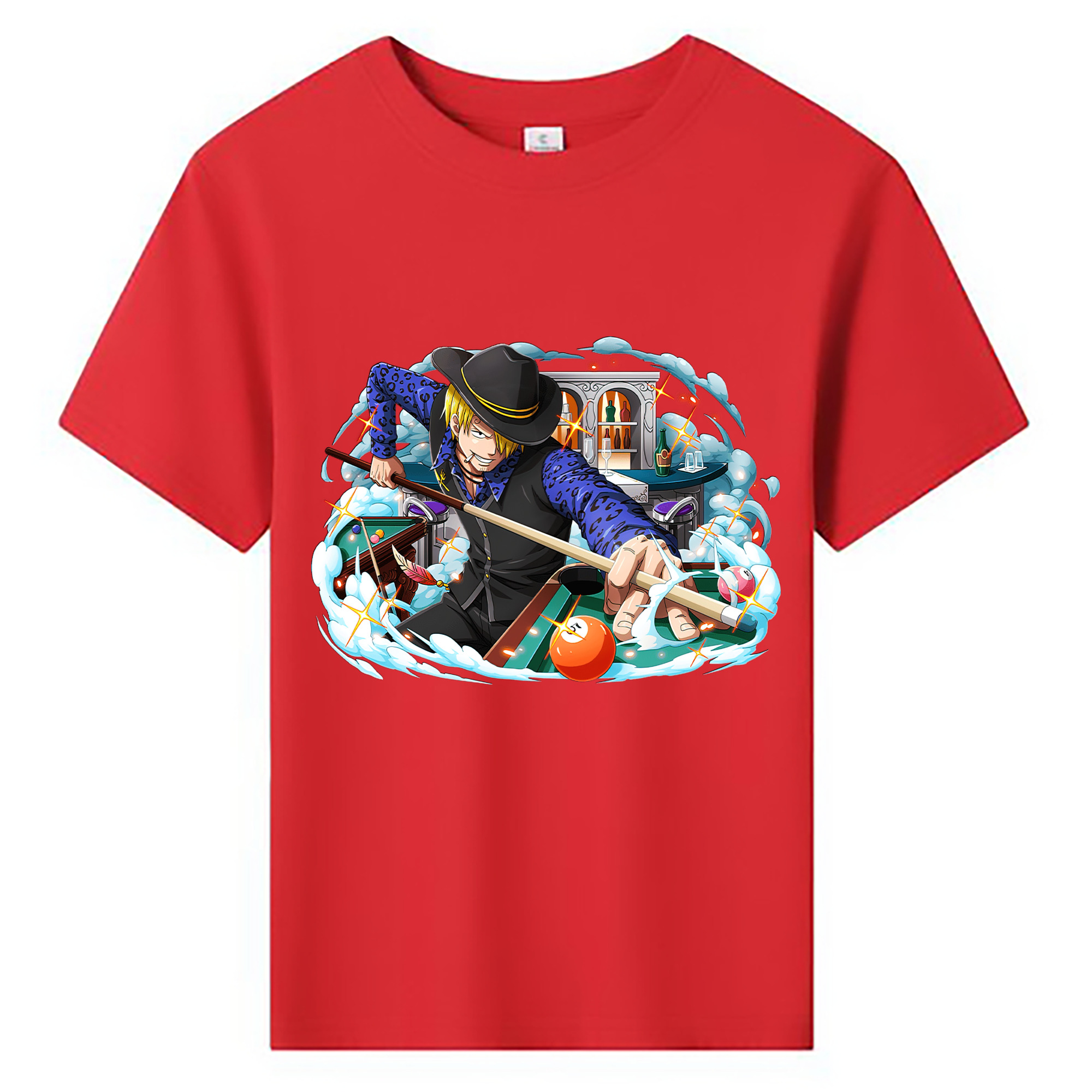 （画像用） ワンピース サンジ ONE PIECE Sanji 綿100％キッズTシャツ（フロントプリント）