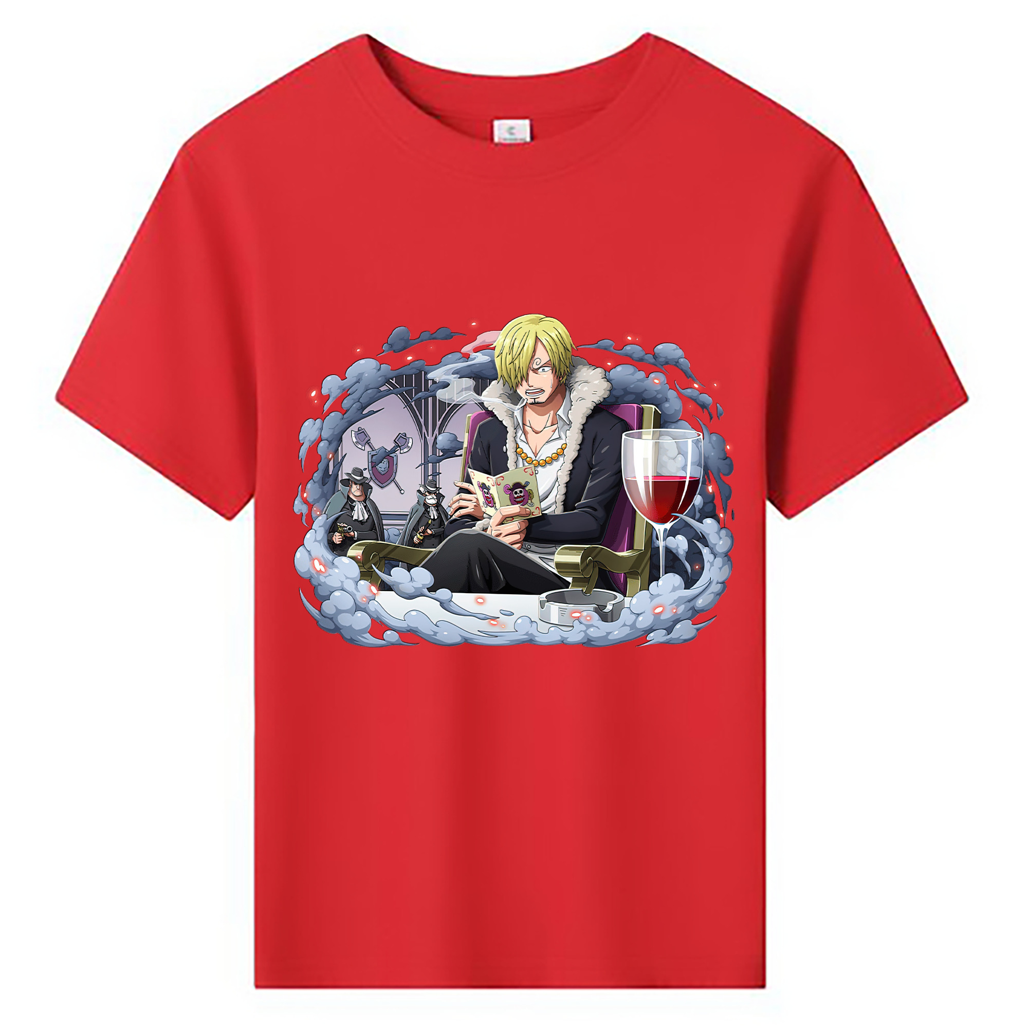 （画像用） ワンピース サンジ ONE PIECE Sanji 綿100％キッズTシャツ（フロントプリント）