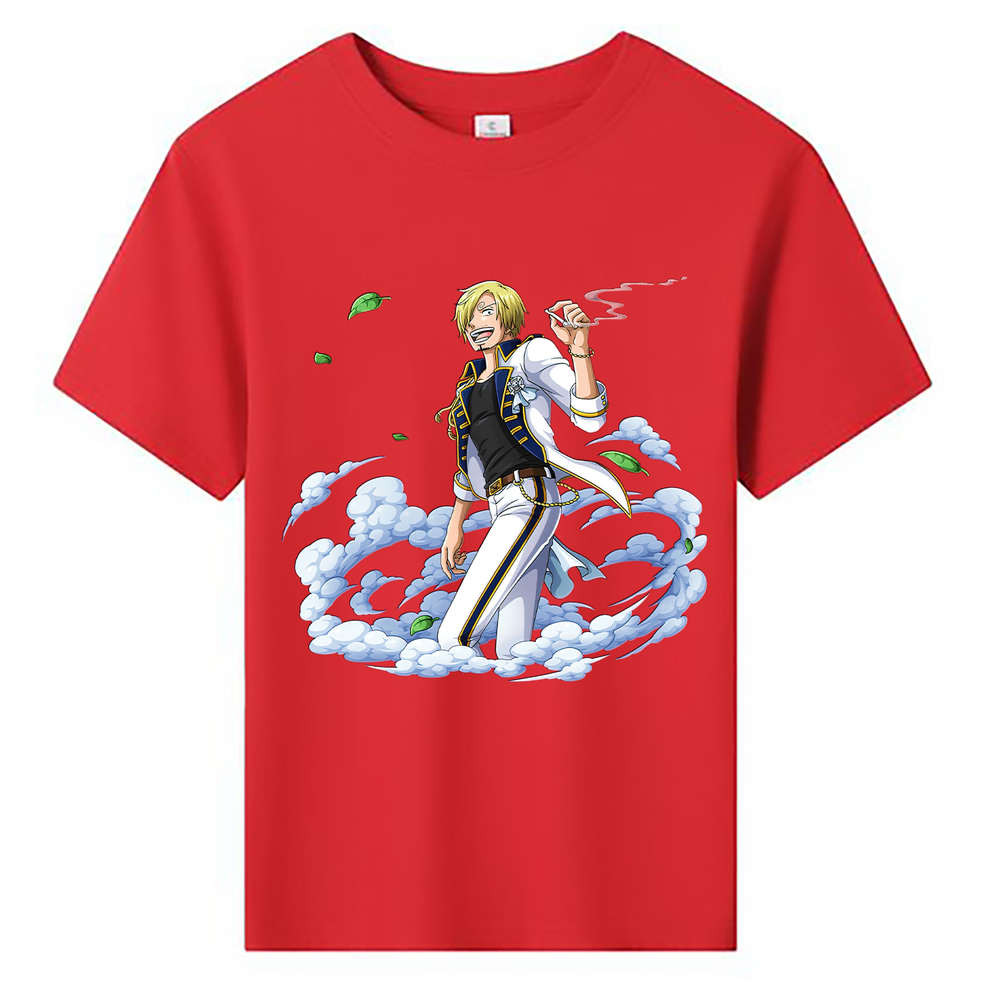 （画像用） ワンピース サンジ ONE PIECE Sanji 綿100％キッズTシャツ（フロントプリント）