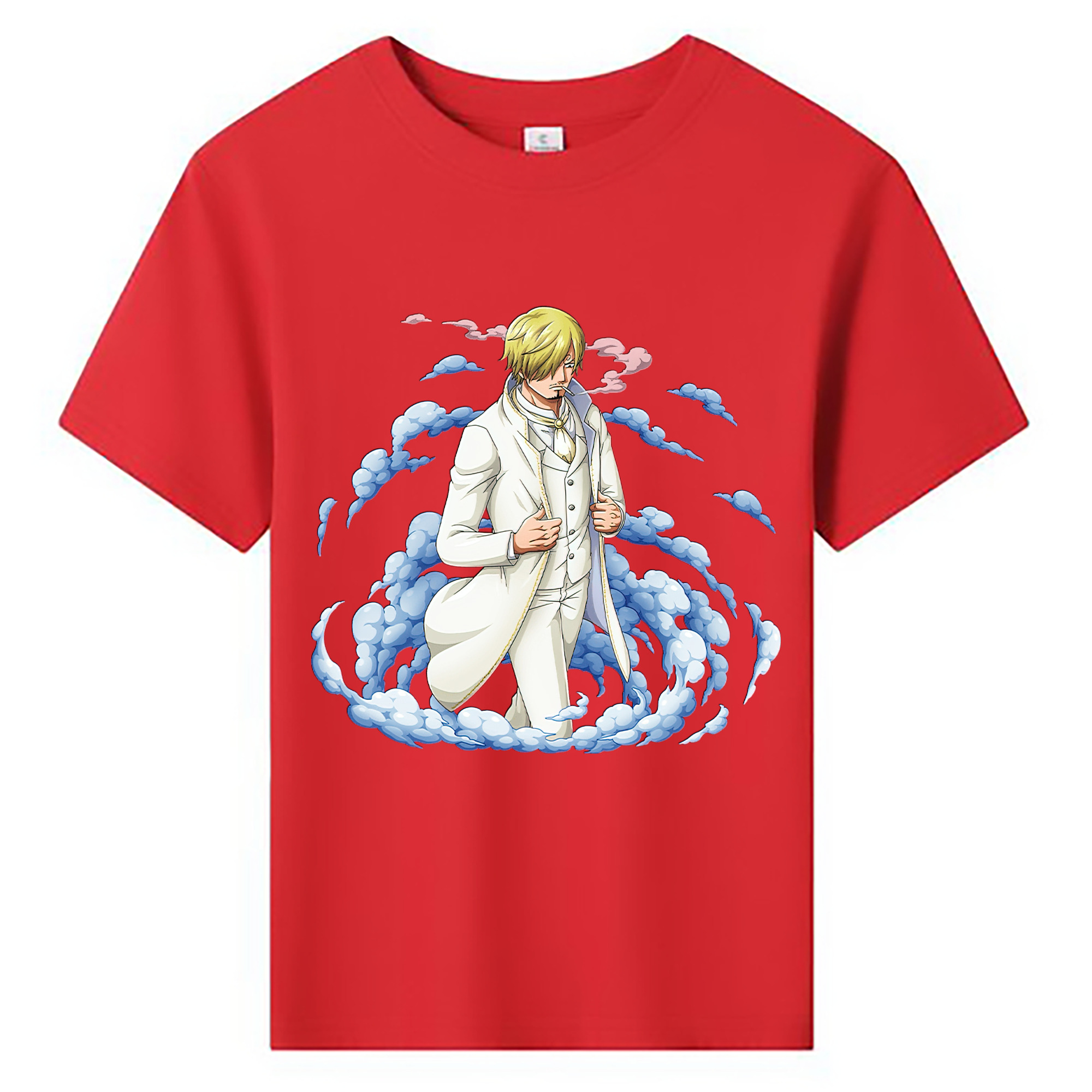 （画像用） ワンピース サンジ ONE PIECE Sanji 綿100％キッズTシャツ（フロントプリント）