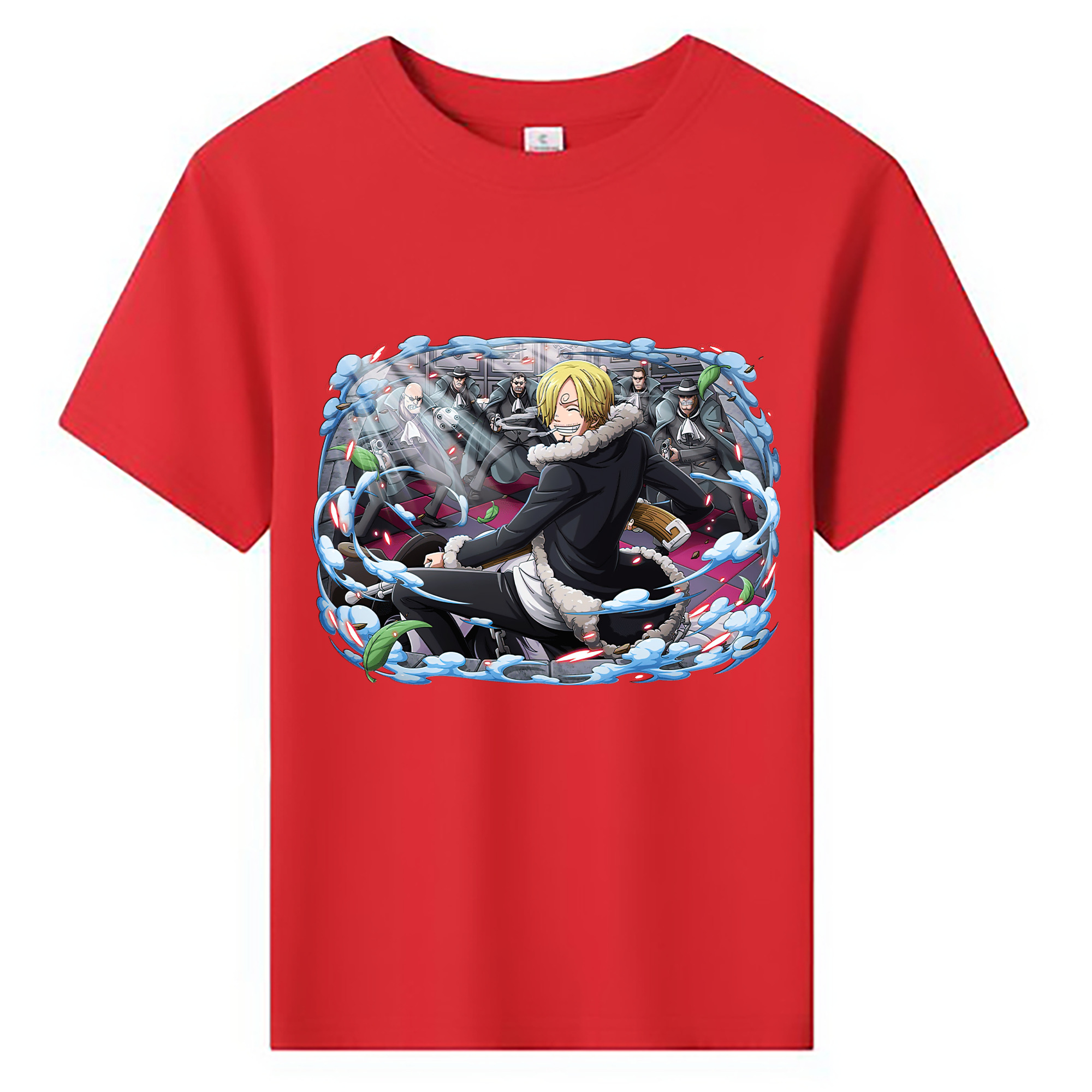 （画像用） ワンピース サンジ ONE PIECE Sanji 綿100％キッズTシャツ（フロントプリント）