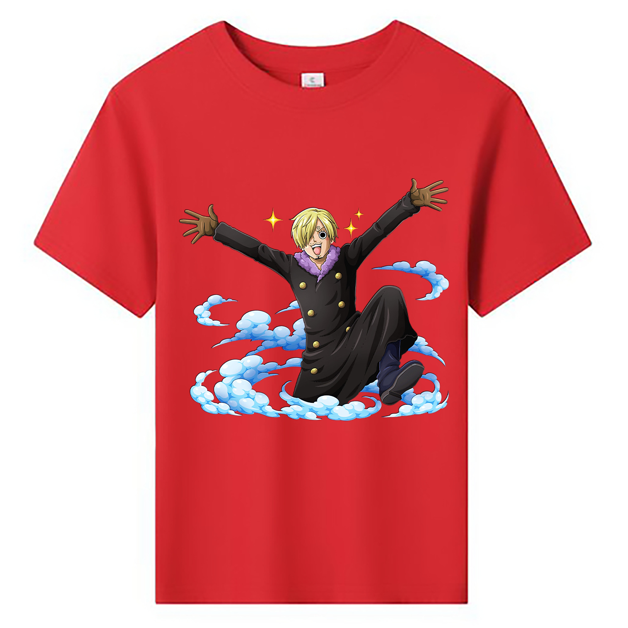 （画像用） ワンピース サンジ ONE PIECE Sanji 綿100％キッズTシャツ（フロントプリント）