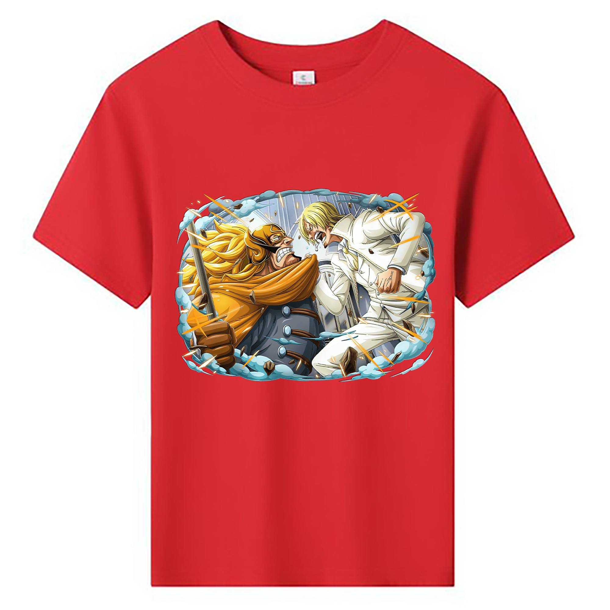 （画像用） ワンピース サンジ ONE PIECE Sanji 綿100％キッズTシャツ（フロントプリント）